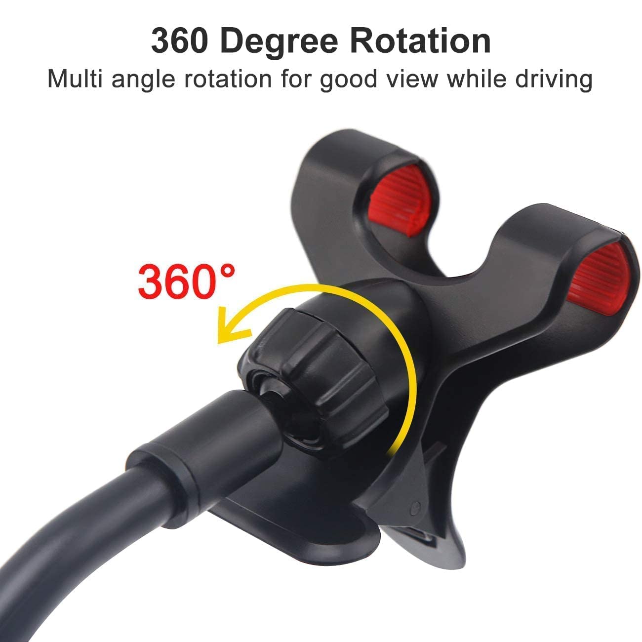 Yztree Car Phone Holder Mount Cell Phone Stand Windshield Dashboard Car Mount 360 Rotation For Iphone 16 15 14 13 12 11 Pro Max Xs X Xr 8 Se/Galaxy S20+Ultra S10 Note 10 Plus