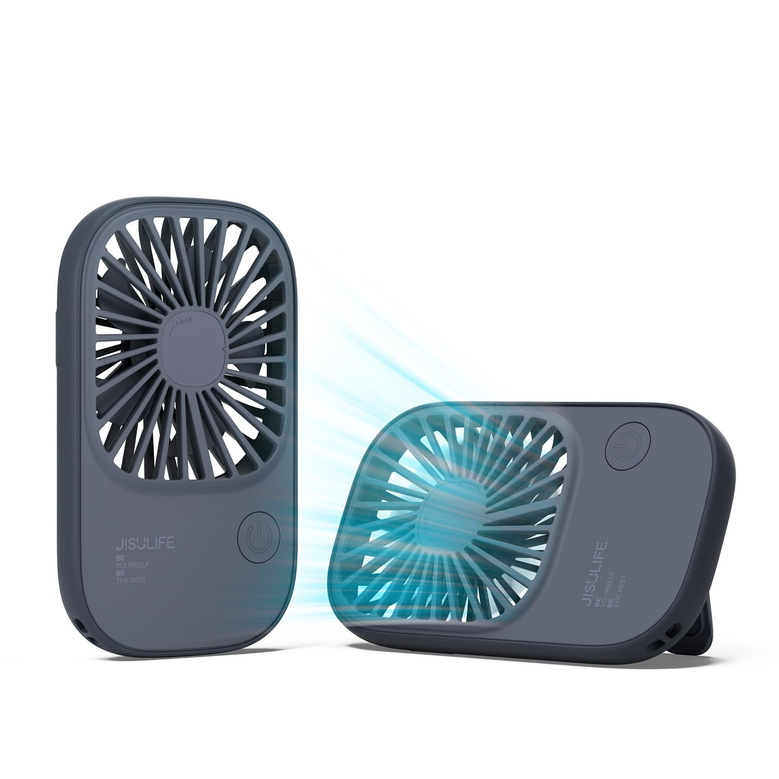 Jisulife Handheld Mini Lash Fan With Bracket, Small Portable Usb Rechargeable Personal Makeup - Koospark