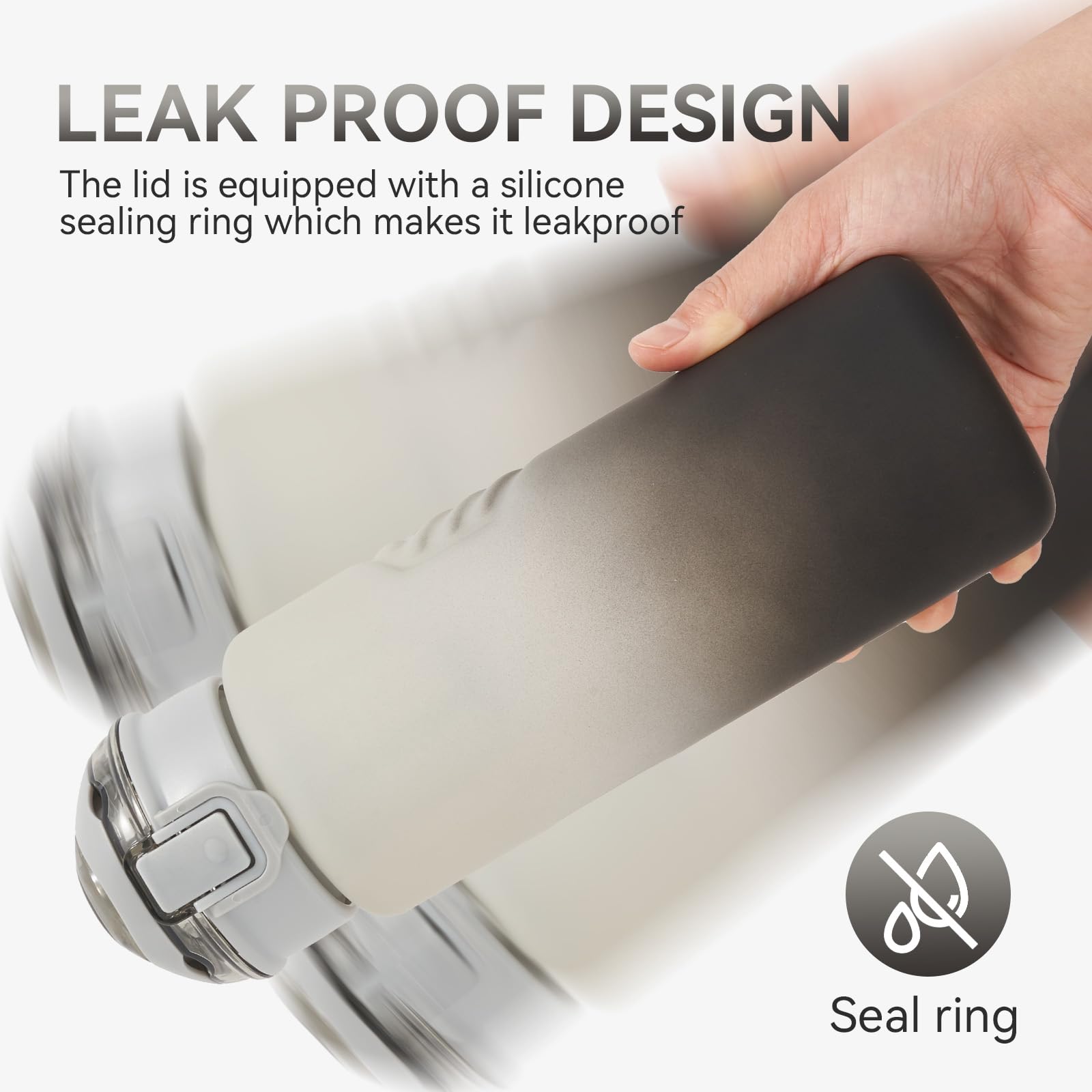 Kerilyn BPA-free plastic water bottle with secure twist cap