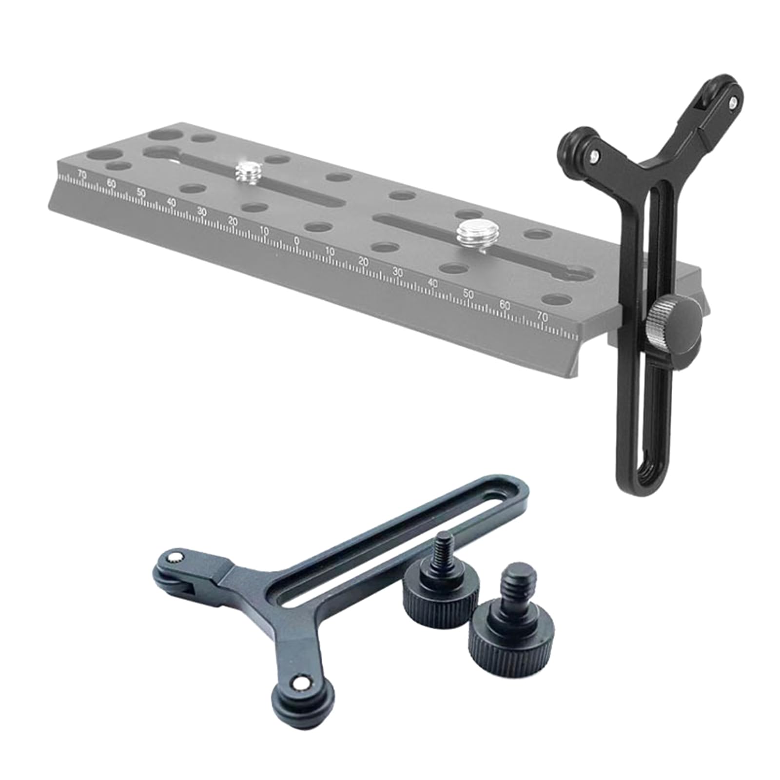 Baimoqi Lens Support Bracket Adjustable 2 Wheeled Y Shaped Lens Support Frame Vertical Adjustment Suitable For Rs4 Rs3 Camera