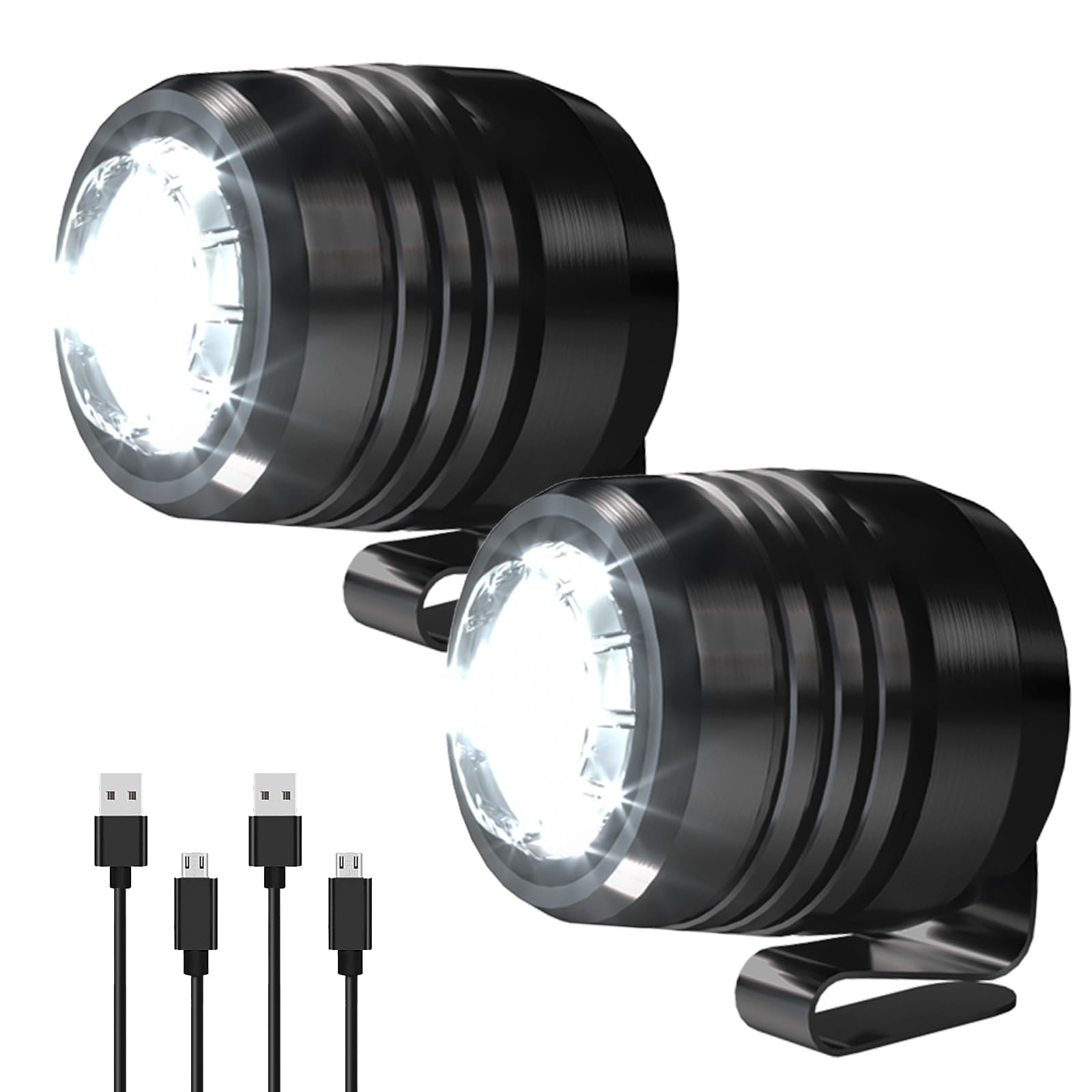 Ouns Moon The Original 2 Rechargeable Headlights For Shoe Charms, Flashlight Attachment Accessories Kids Girl Boy Women Men Sandals, Clip On Clog Headlamp Shoe Decoration Charms