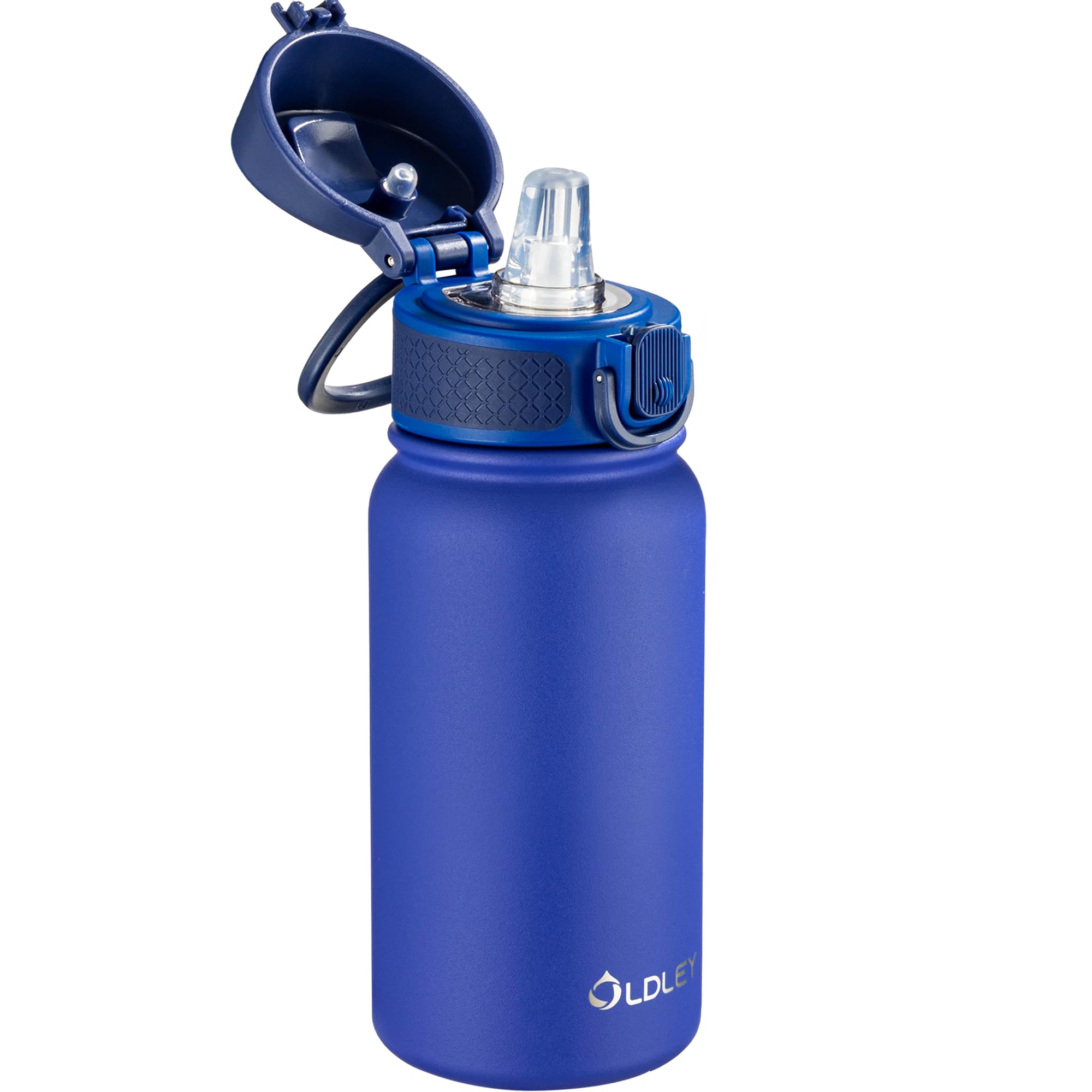 Oldley 12Oz Kids Water Bottle, Stainless Steel Insulated Water Bottle For Kids, With Straws Leak-Pr