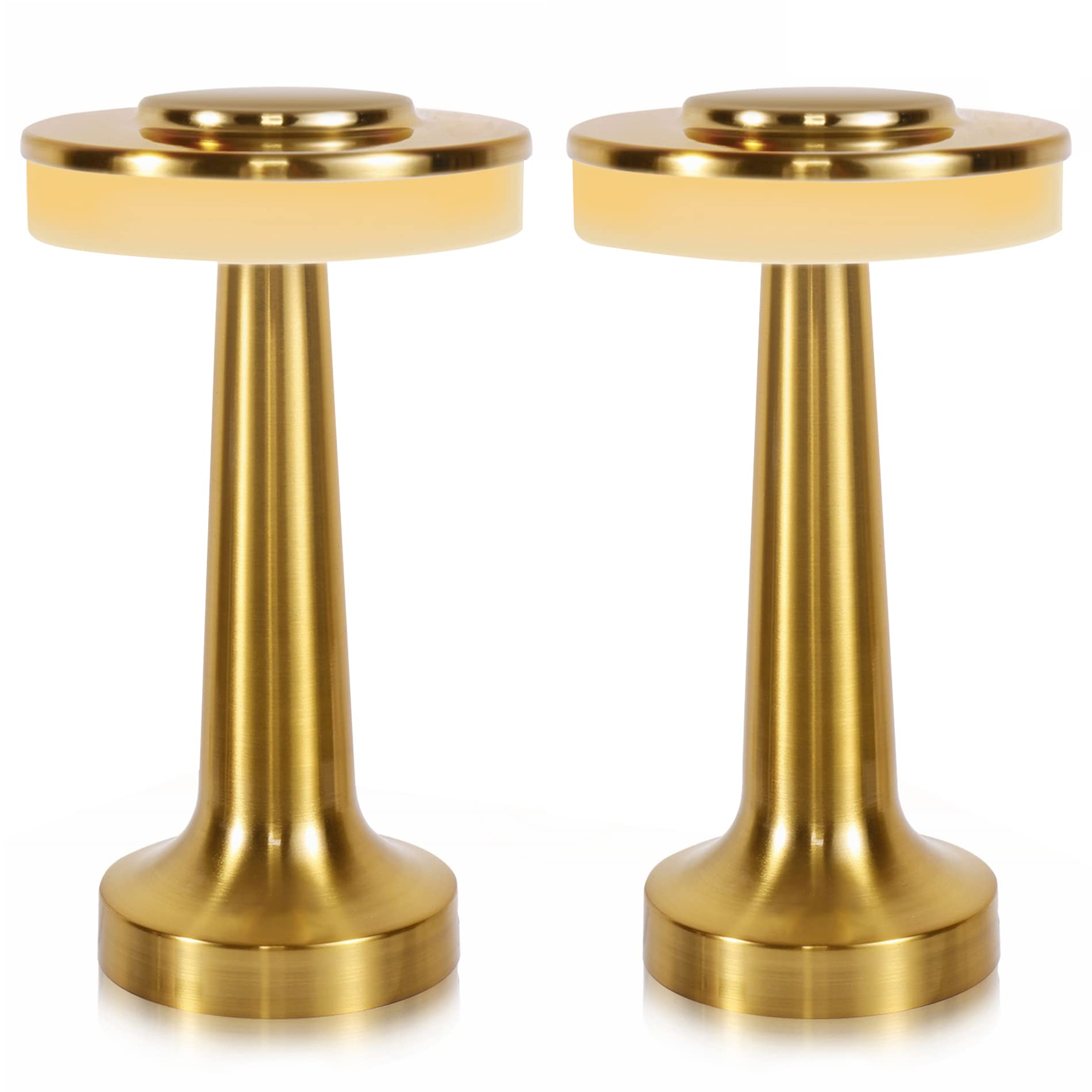 Sunligtgo Cordless Table Lamp, Portable Led Desk Lamp, Table Sensor Control Beside Lamps, Kids Night Light With Stepless Dimming & Charging Completed Tip Light & 3 Colors Changing