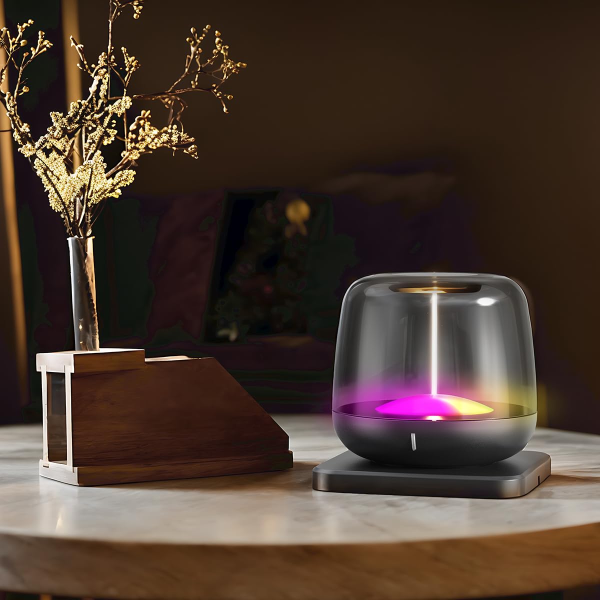 Bkzo Rgb Table Lamp, Cordless Touch Lamp, Portable Table Bedside Lamps, Dimmable Night Light With Five Lighting Mode For Gaming, Home Office, Bedroom, Living Room, Kitchen, Bar, Restaurant