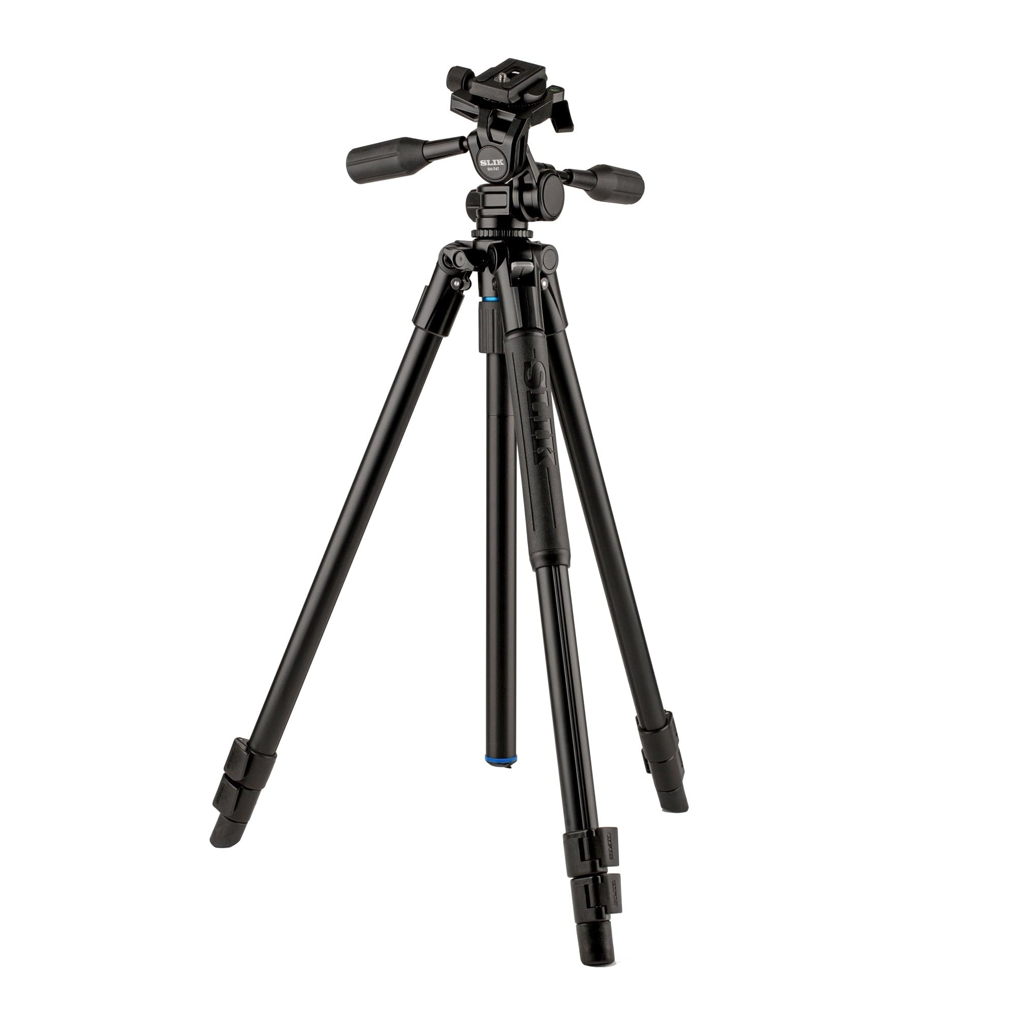 Slik Pro Al-323-3W Aluminum Tripod Kit With Sh-747 3-Way Pan Head, Black (613-371)