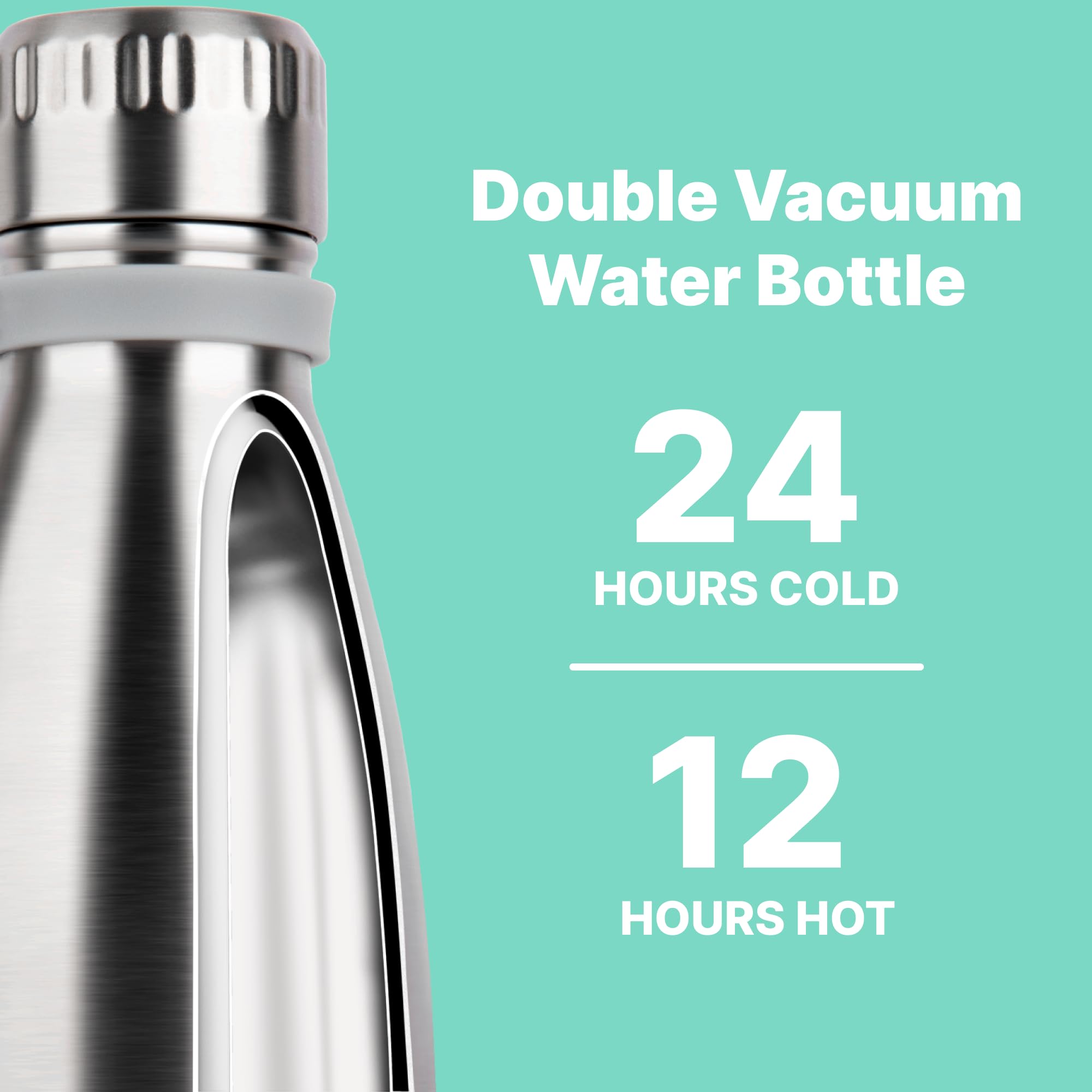 Vinur 12 Oz Small Water Bottle For Kids-Stainless Steel Vacuum Insulated Water Bottle