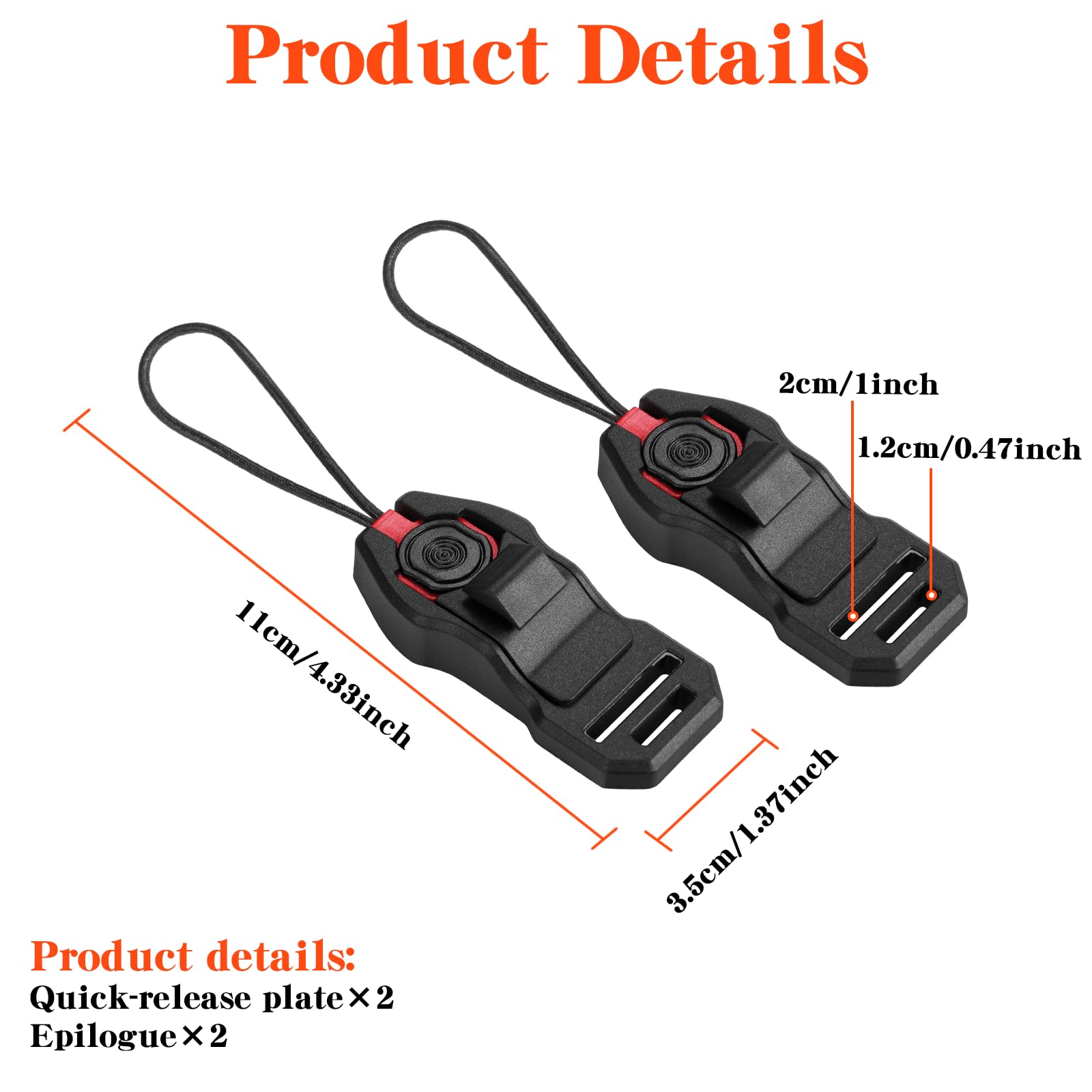 Yullmu Camera Strap Quick Release Buckle Set Of 2 – Compatible For Peak Design Buckle 198 Lbs Load Capacity Fits Dslr/Slr Cameras Binoculars Wrist Straps For Photography Outdoor Travel(Black)