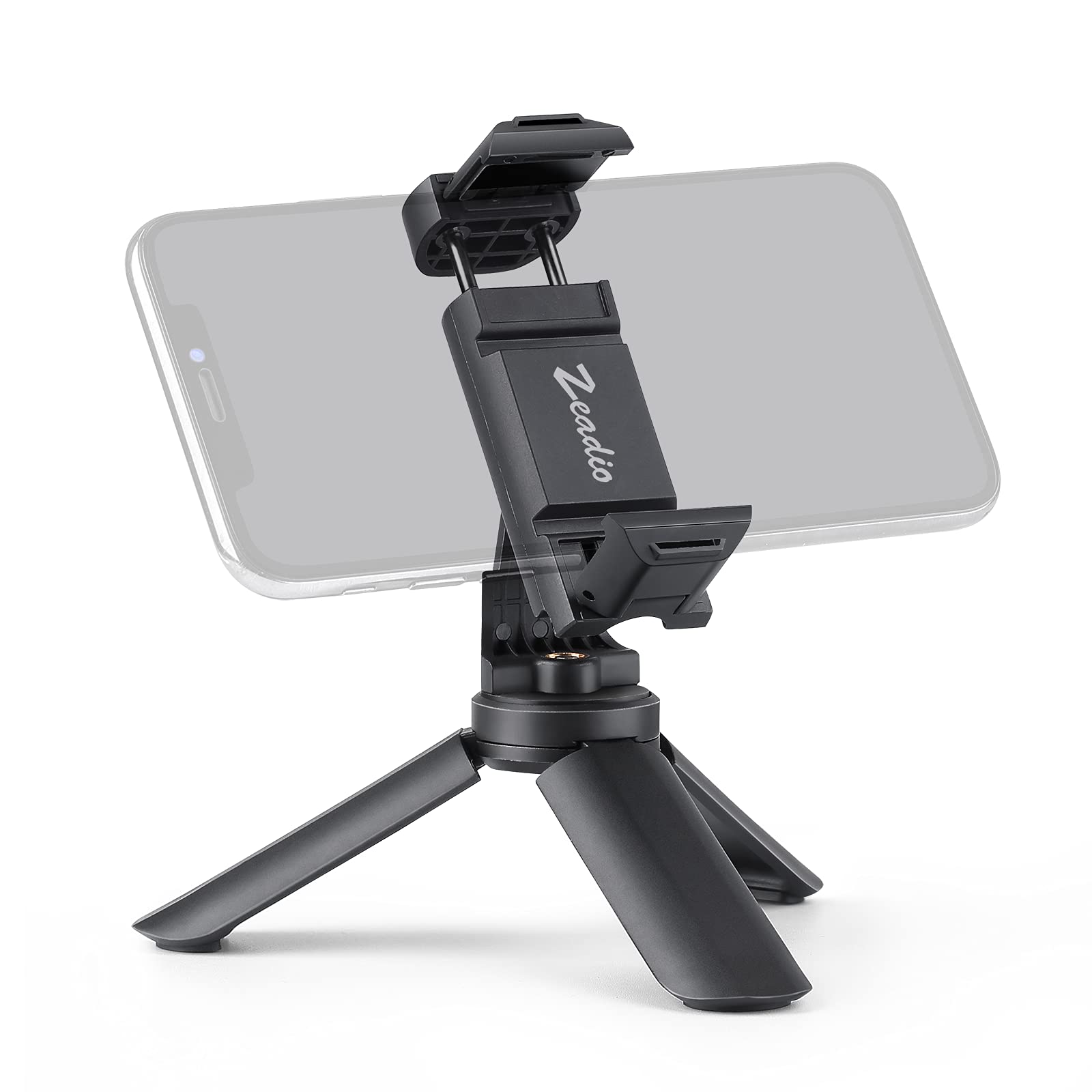 Zeadio Mini Smartphone Tripod, Pocket Desktop Tabletop Stand Tripod For All Phones