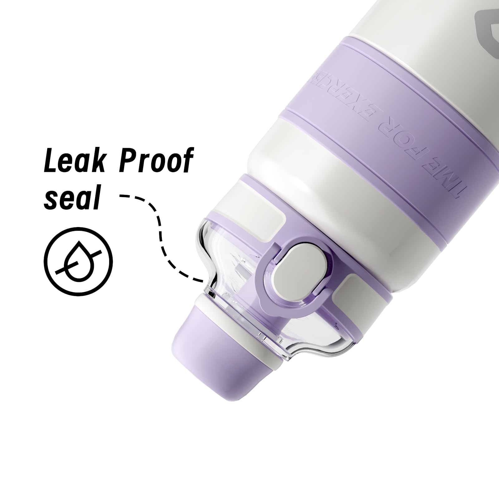 Bablov Insulated Stainless Steel Water Bottle With Straw For Sports And Travel Purple,32Oz