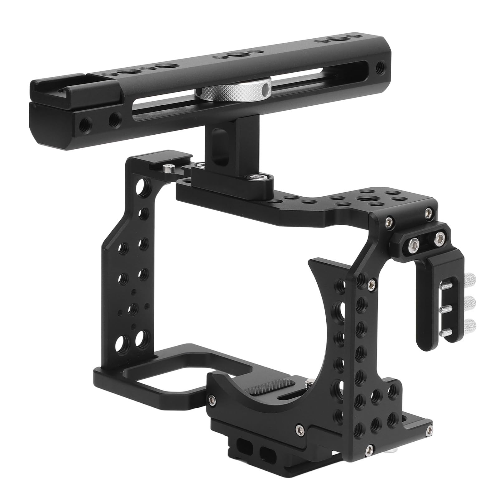 Fydun Camera Cage Kit Aluminum Alloy Video Stabilizer With Cold Shoe Mount For A7 Series