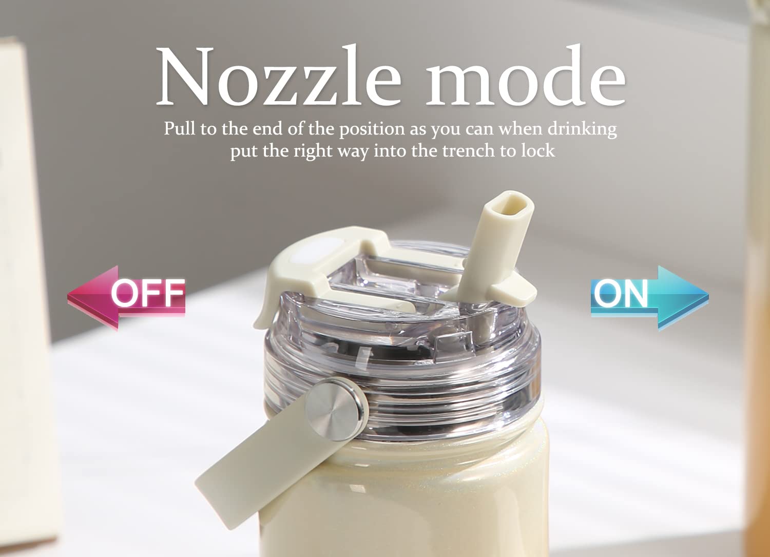 Murmioo Insulated Sports Water Bottle,2-In-1 Straw Lid(Straw & Directly Drinking Lids),Leak Proof