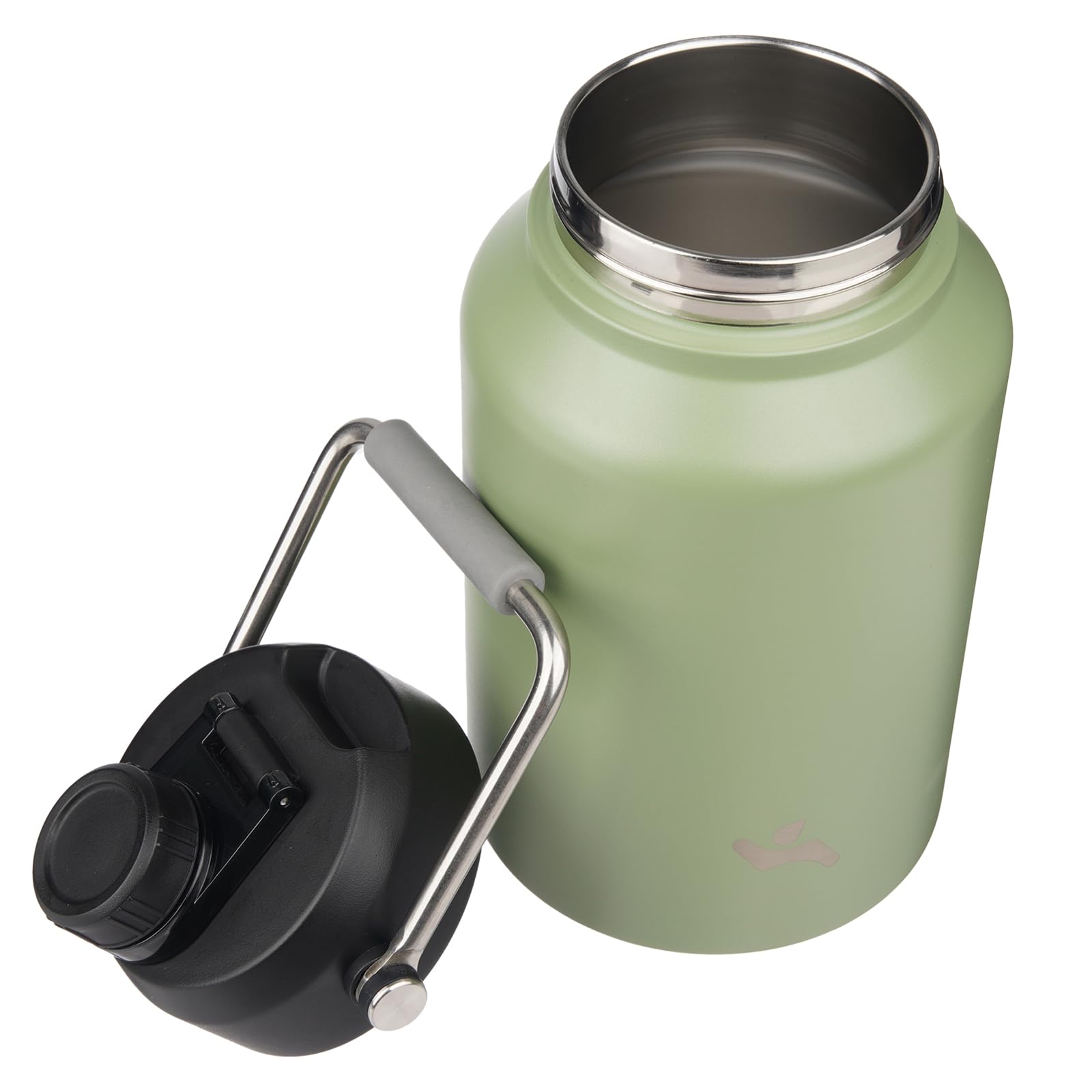 1 Gallon Jug With Handle,128 Oz Insulated Water Bottle With Carrying Pouch, Double Wall Vacuum