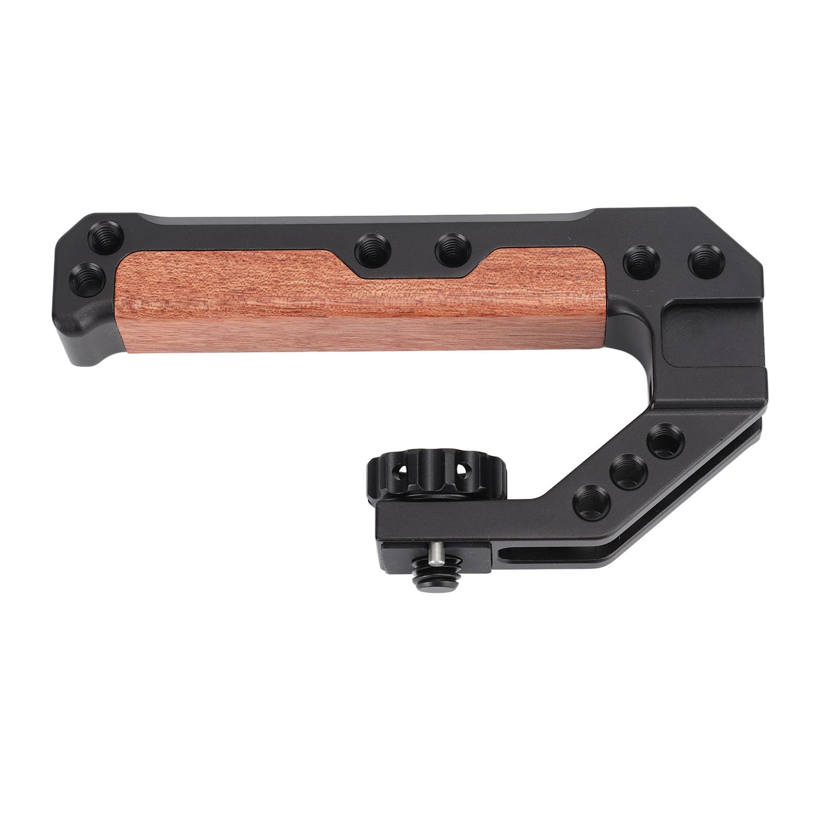 Yunseity Camera Top Handle With 3 Cold Shoe Ports, Easy Installation, Multi Functional Interface, Accurate Machining, Comfortable Grip And Low Angle For Dslr Camera Cage