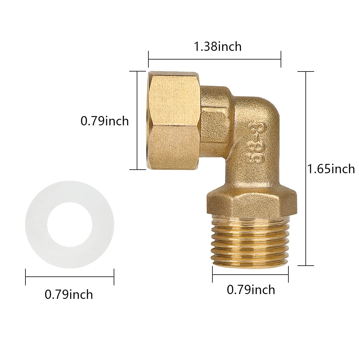 Abboraunt Wall Mount Faucet Installation Kit, Faucet Mounting Kit For Commercial Kitchen Faucet Backsplash Mount Connector Adapter Set On Stainless Steel Compartment Prep & Utility Sink