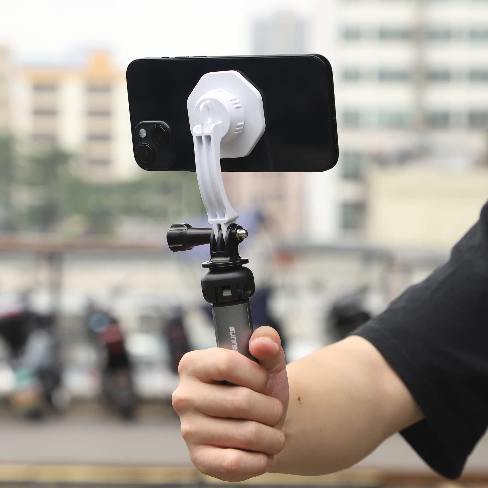 Wansupyin  2 In 1 Magnetic Suction Phone Hnadheld Mount Adapter For Dji Om 4/4 Se/5, For Osmo Mobile Se/6 Gimbal Stabilizer