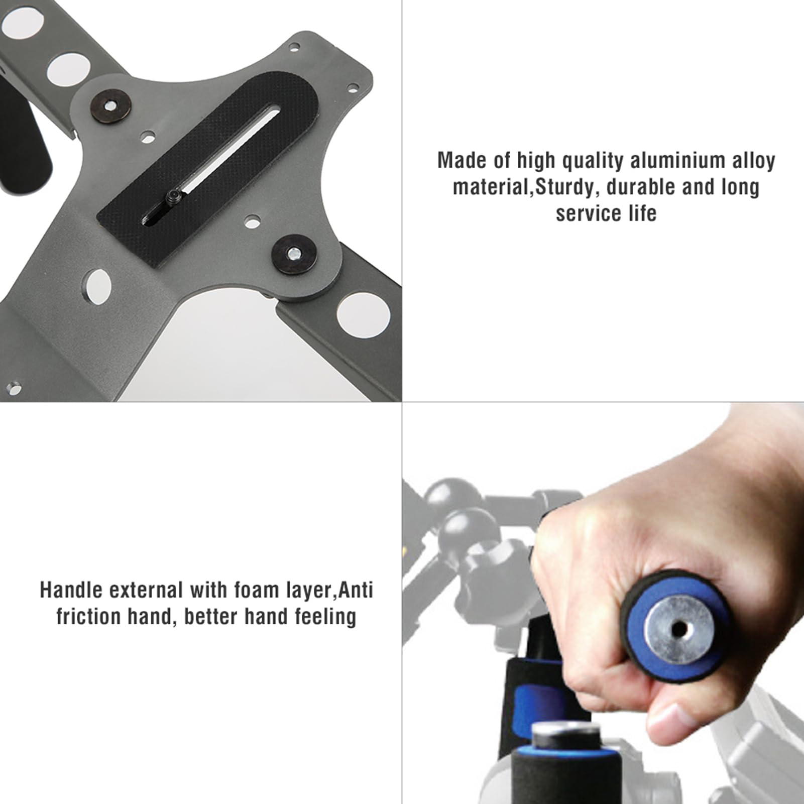 Ashata Single Handle Stabilizer, Aluminium Alloy Camera Shoulder Support Multifunction Photograph Single Shoulder Rig Stabilizer For All Kinds Video Recording Equipment