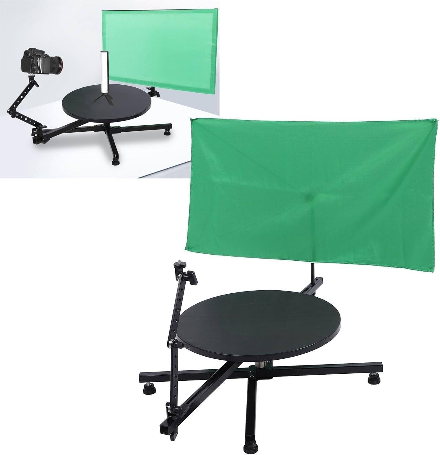 Ldmlax 360 Video Camera Rig Panoramic Rotating Platform,360 Camera Booth Video Camera Product Shot 360 Rotating Platform Rig 87X 44X13Cm