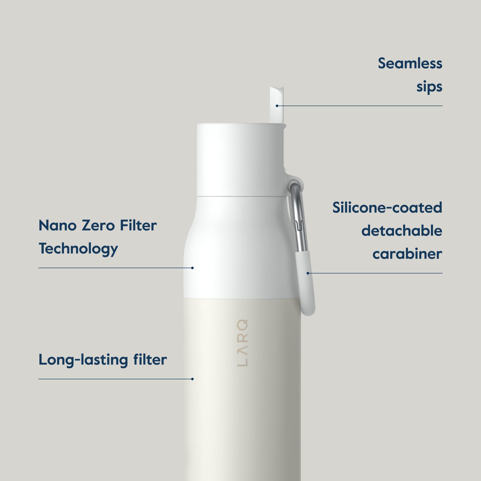 Larq Bottle Filtered - Insulated Stainless Steel Water Bottle