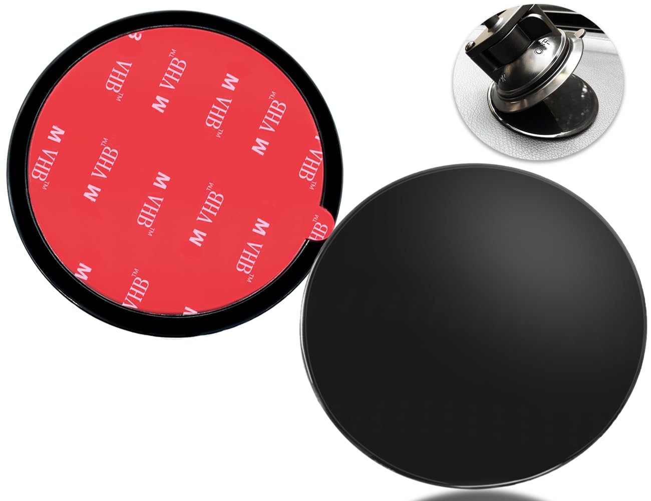 Aywfey 2 Pack 73Mm Car Dashboard Pad Mounting Disk For Suction Cup Phone Mount, Sticky Pad For Car Dashboard, 2.87" Universal Gps Dash Mount Pad For Gps Sat Nav Dash Cam Car Phone Bracket Base