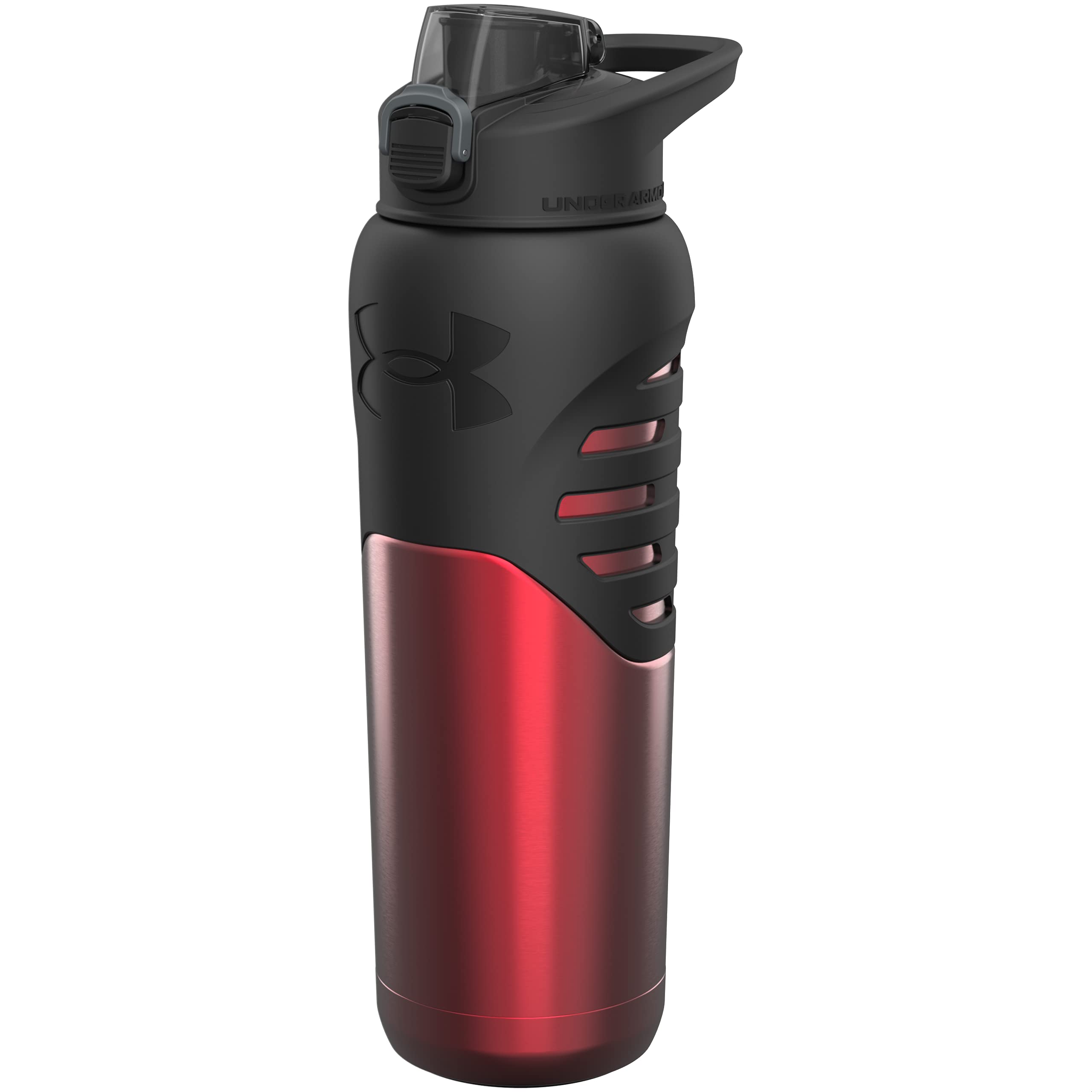 Under Armour 24Oz Stainless Steel Water Bottle, Insulated, Carabiner Easy Carry Hook, Leak Proof