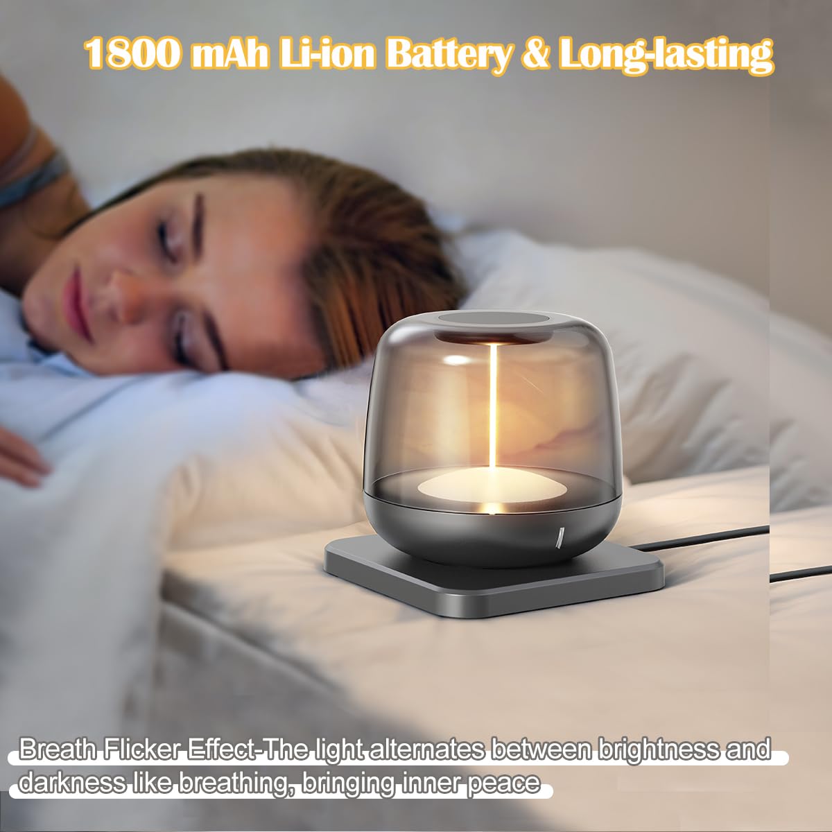 Bkzo Rgb Table Lamp, Cordless Touch Lamp, Portable Table Bedside Lamps, Dimmable Night Light With Five Lighting Mode For Gaming, Home Office, Bedroom, Living Room, Kitchen, Bar, Restaurant