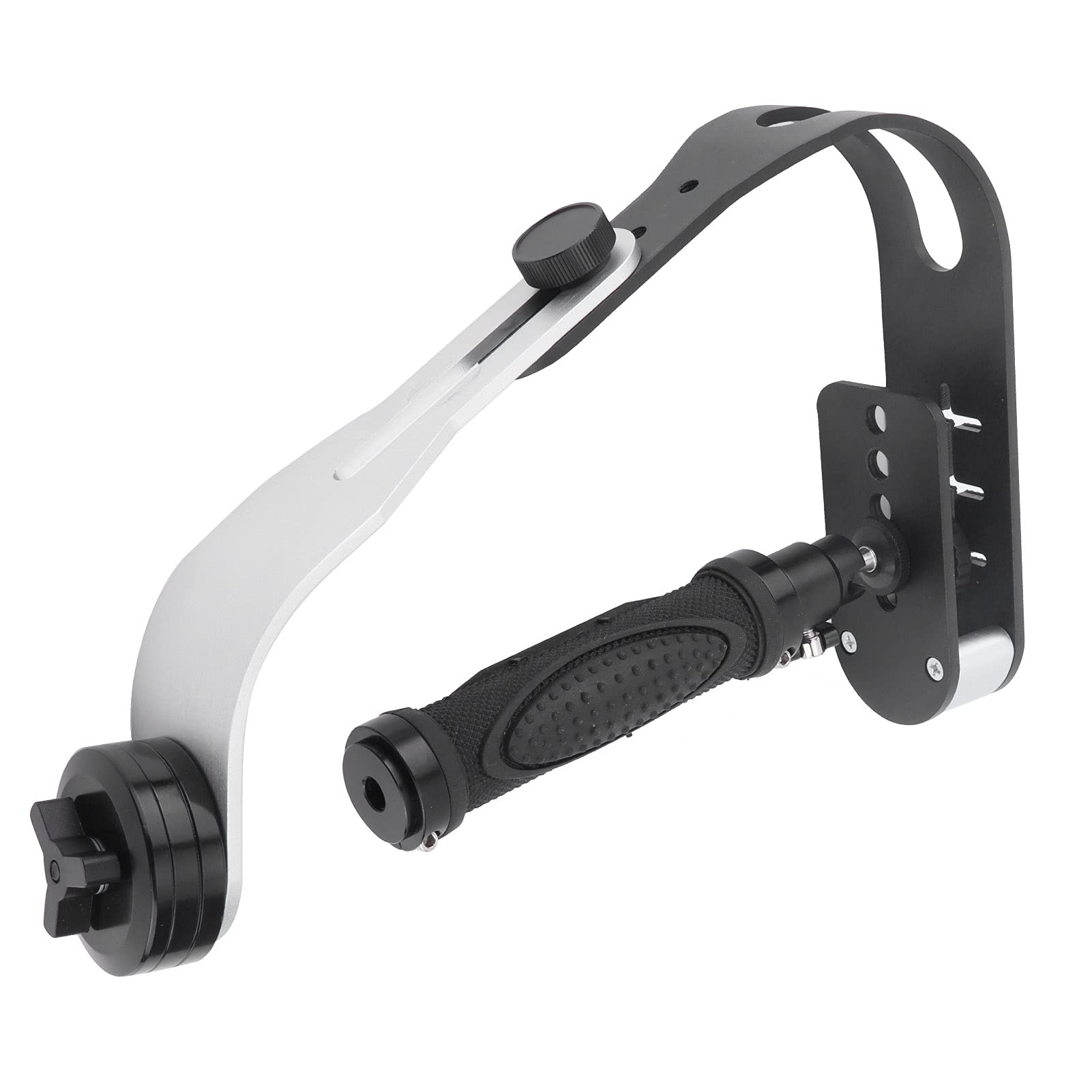 Aqxreight Handheld Bow Shape Aluminum Alloy Camera Stabilizer With Rotating Handle