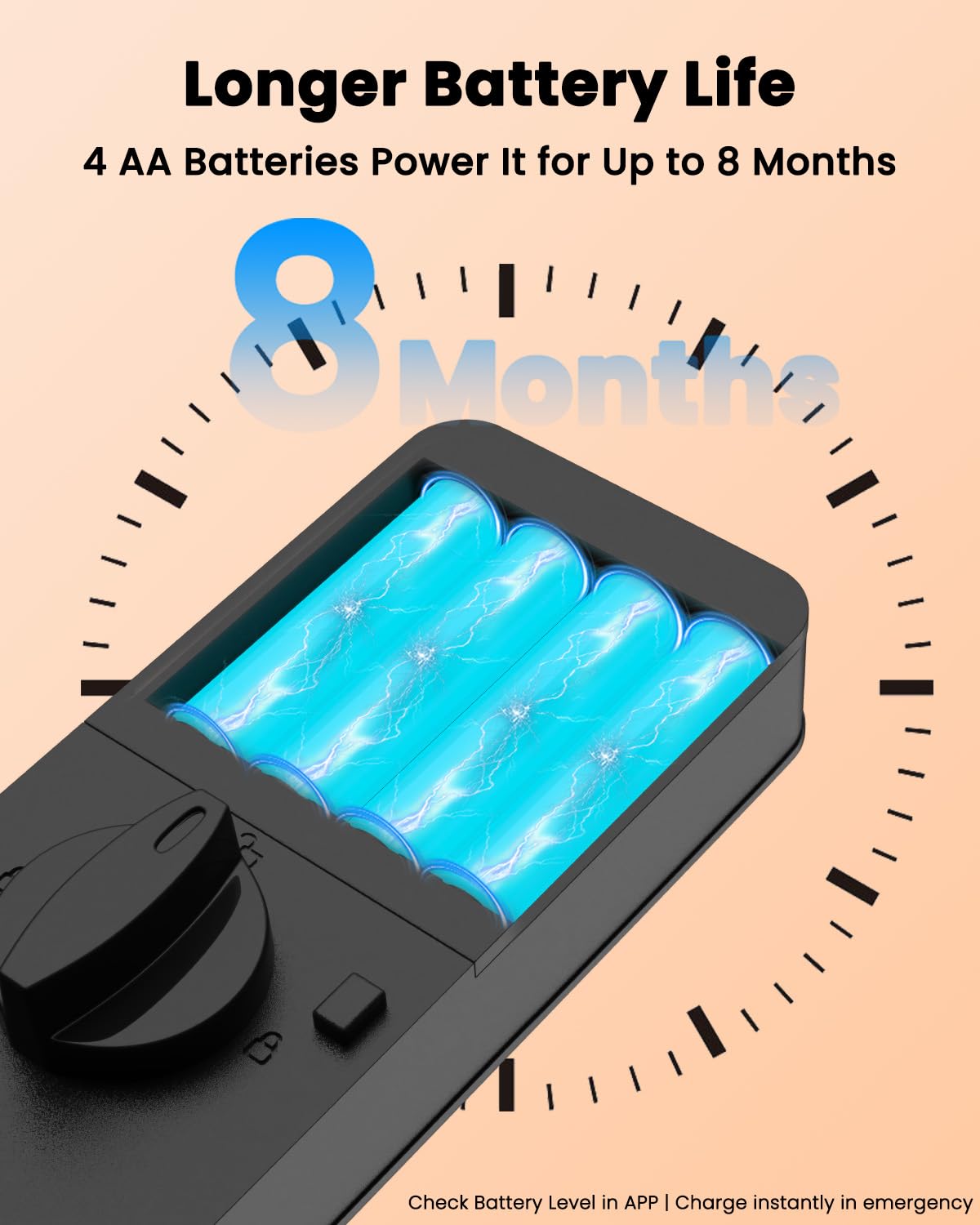 Bextgoo Smart Locks For Front Door, Keyless Entry Fingerprint Door Lock, Electronic Keypad Deadbolt With App Control Deadbolt, Passcode For Home Security