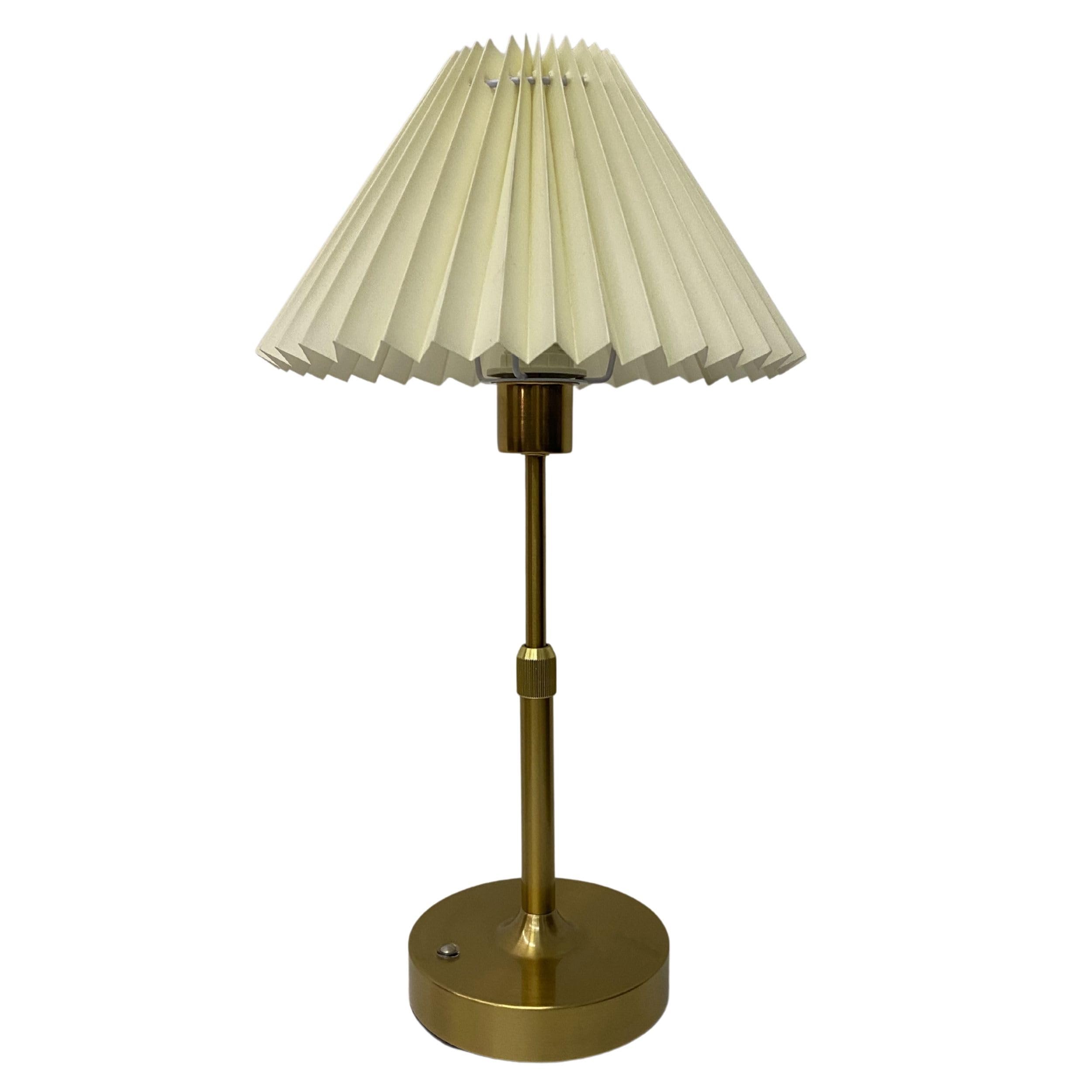 Wibota Small Pleated Table Lamp - Cordless, Touch Control, Ideal For Bedroom And Living Room Decoration