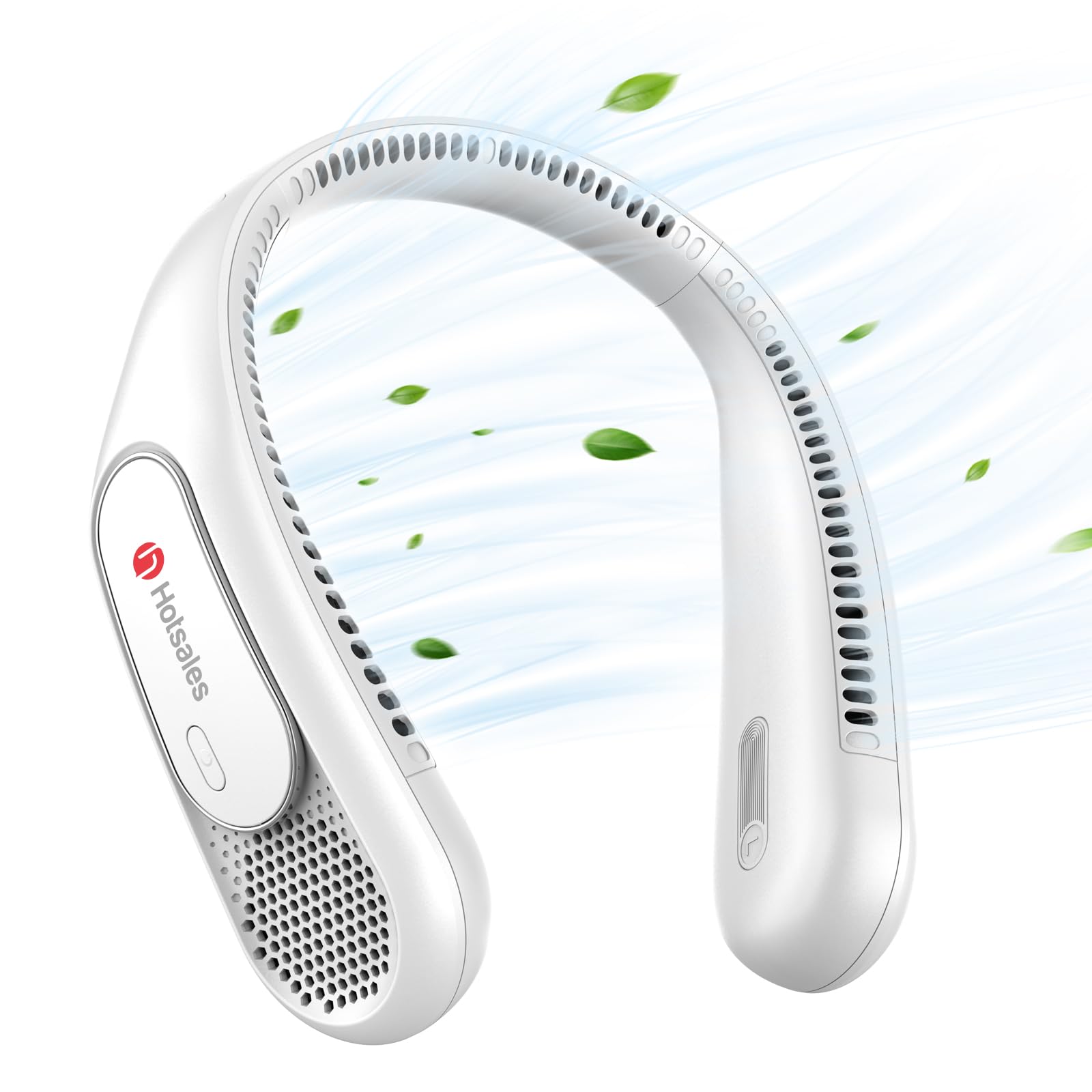 Neck Fan, Hands Free Bladeless Neck Fans Portable Rechargeable, 6000 Mah Battery Operated Wearable - Koospark