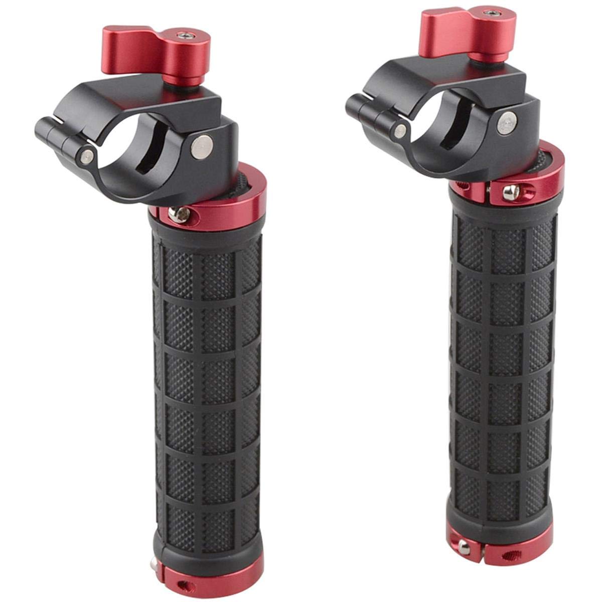 Camvate Right And Left Hand Rubber Handle Grips With 25Mm Rod Clamps For Dji Ronin-M