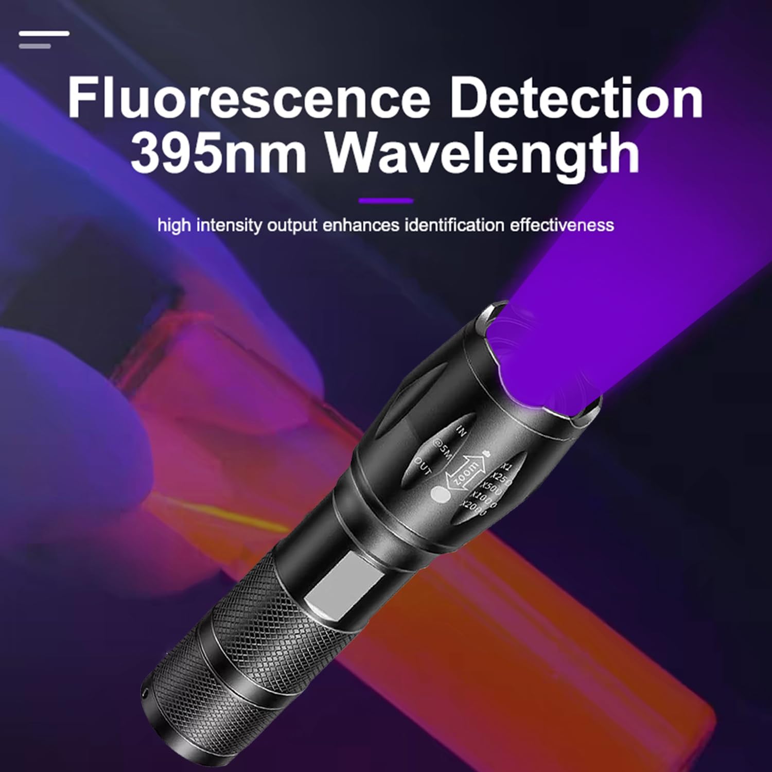 Mviocs Uv Flashlight, Portable Blacklight Flashlight, Led Torch With White And Uv Light Combo, Black Light Pet Urine Detector For Dog/Cat Urine, Dry Stains, Scorpions Finder, Bed Bug, Outdoor