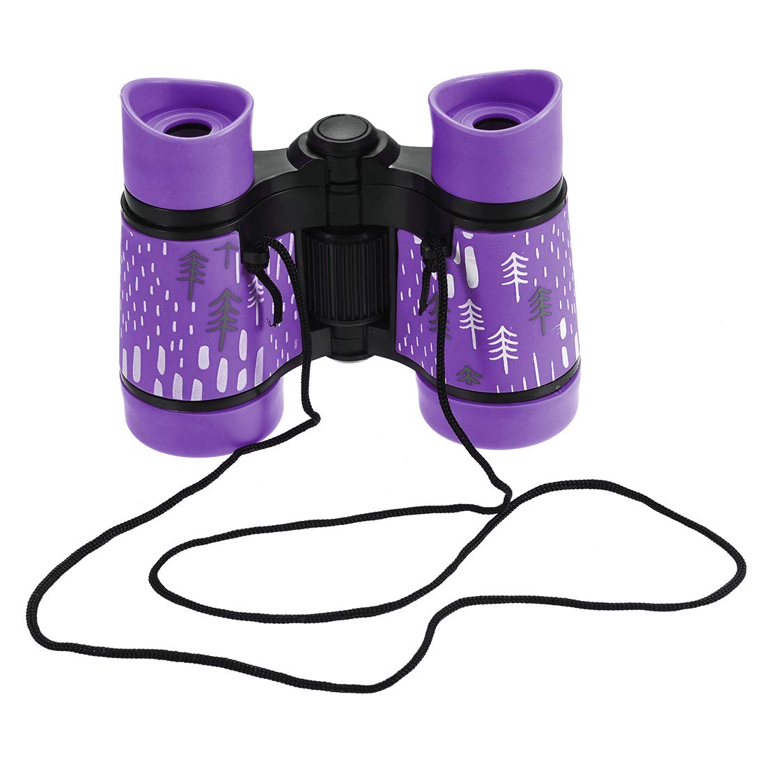 Uxcell Binoculars 4X30 Compact Folding Binoculars Shockproof Purple With Neck Strap For Bird Watching Hiking Camping