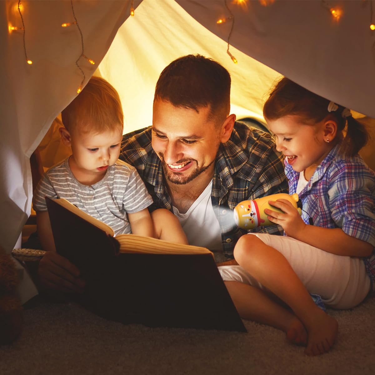 Hilngav 4 Pack Small Mini Led Flashlights For Kids - Cute Small Animal Flashlight - 2 In 1 Camping Lantern Flashlight - Christmas  Stocking Stuffers For Boys Girls