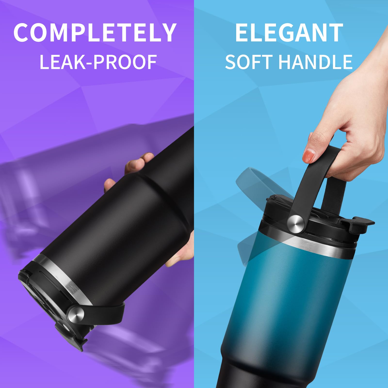 30 Oz Insulated Tumbler With Lid And Straw - Stainless Steel Triple Walled Coffee Mug, Keep Cold