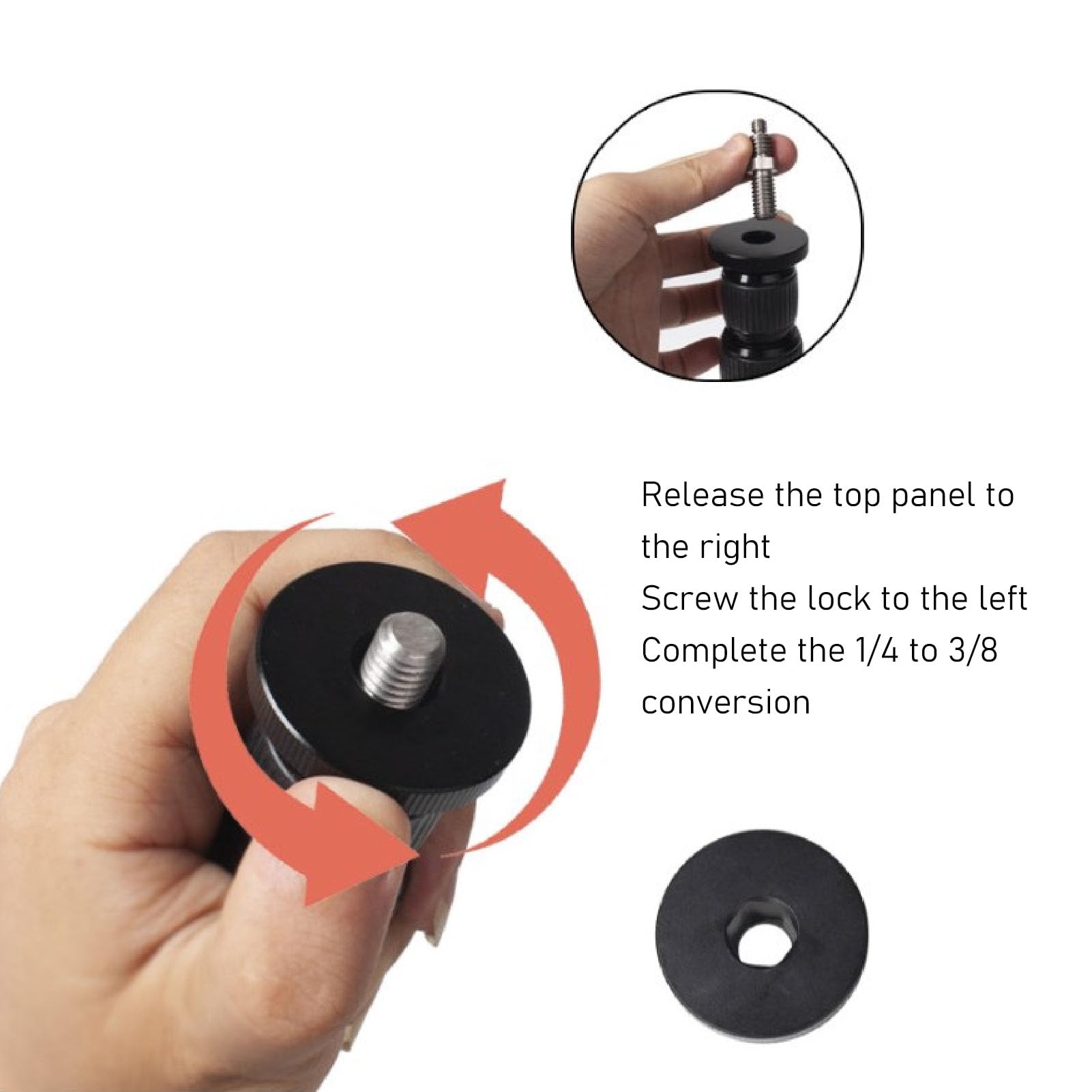 Cyrank Tripod Center Column Extension, 3 Section Camera Mount Extender Telescopic Rod Lightweight Aluminum Alloy Tripod Extension Arm For Camera