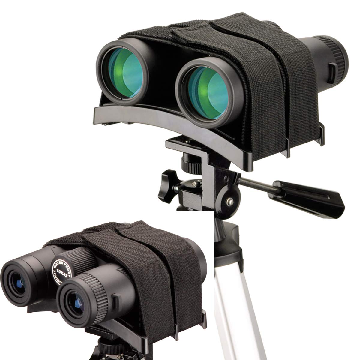 Gosky Universal Binocular Tripod Mount, Stabilite Adapter - 1/4-20 - Rest Compatible With All Tripods