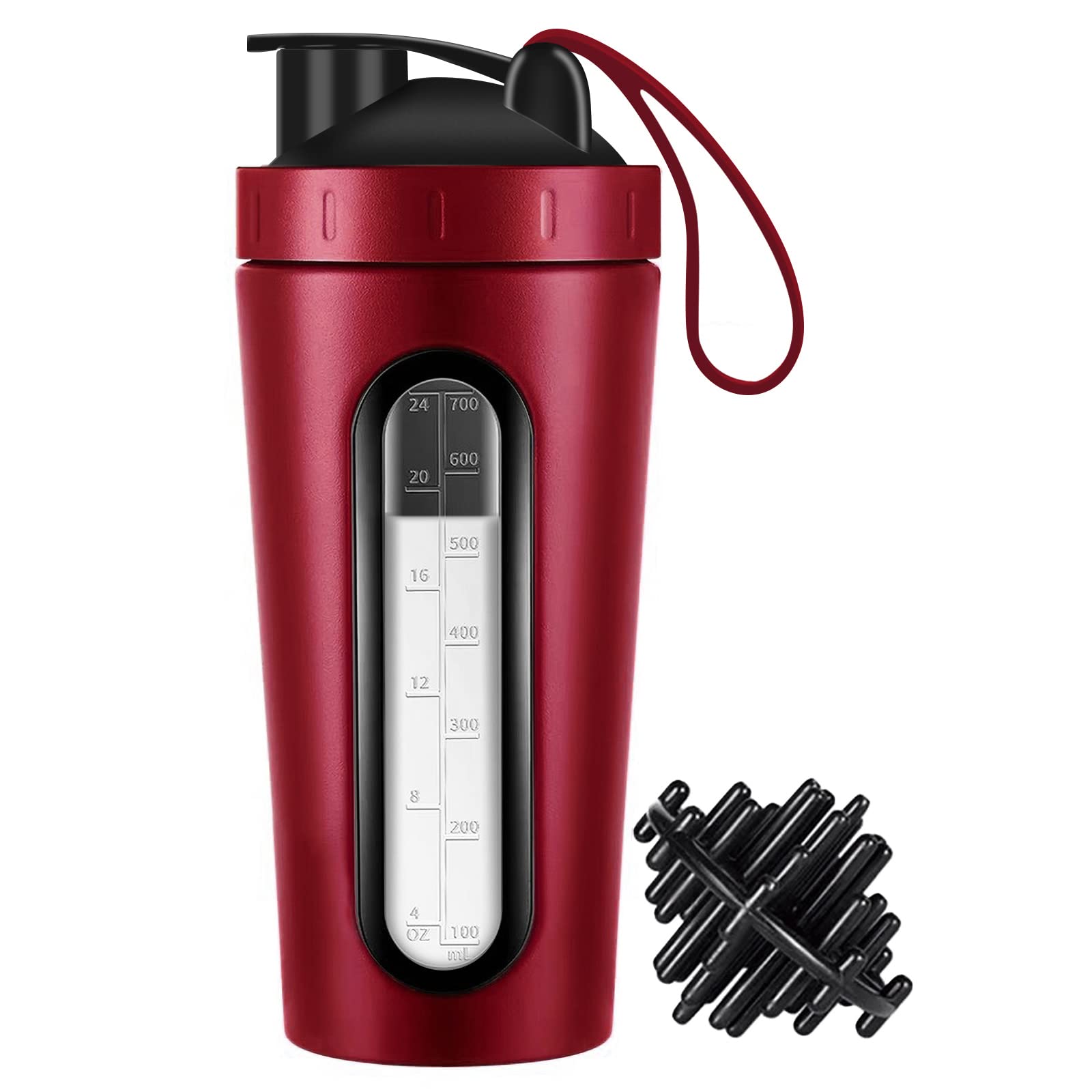 Protein Shaker Bottle, 28Oz Shaker Bottles For Protein Mixes And Pre Workout, Visible Window