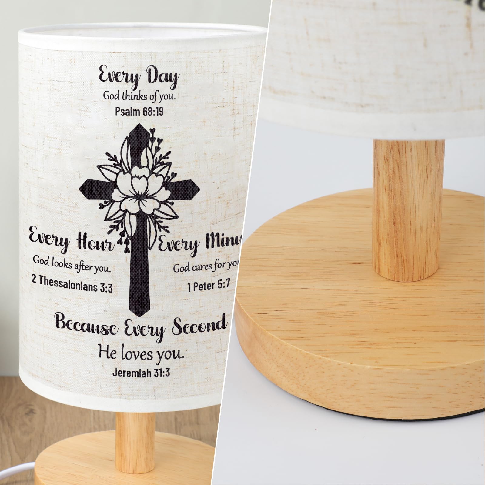 Souhoney First Confirmation For Boys, Christian First Communion For Boys Girls, Baptism Religious Faith Based For Men Women, Ester , Fabric Desk Lamp Jesus Spiritual