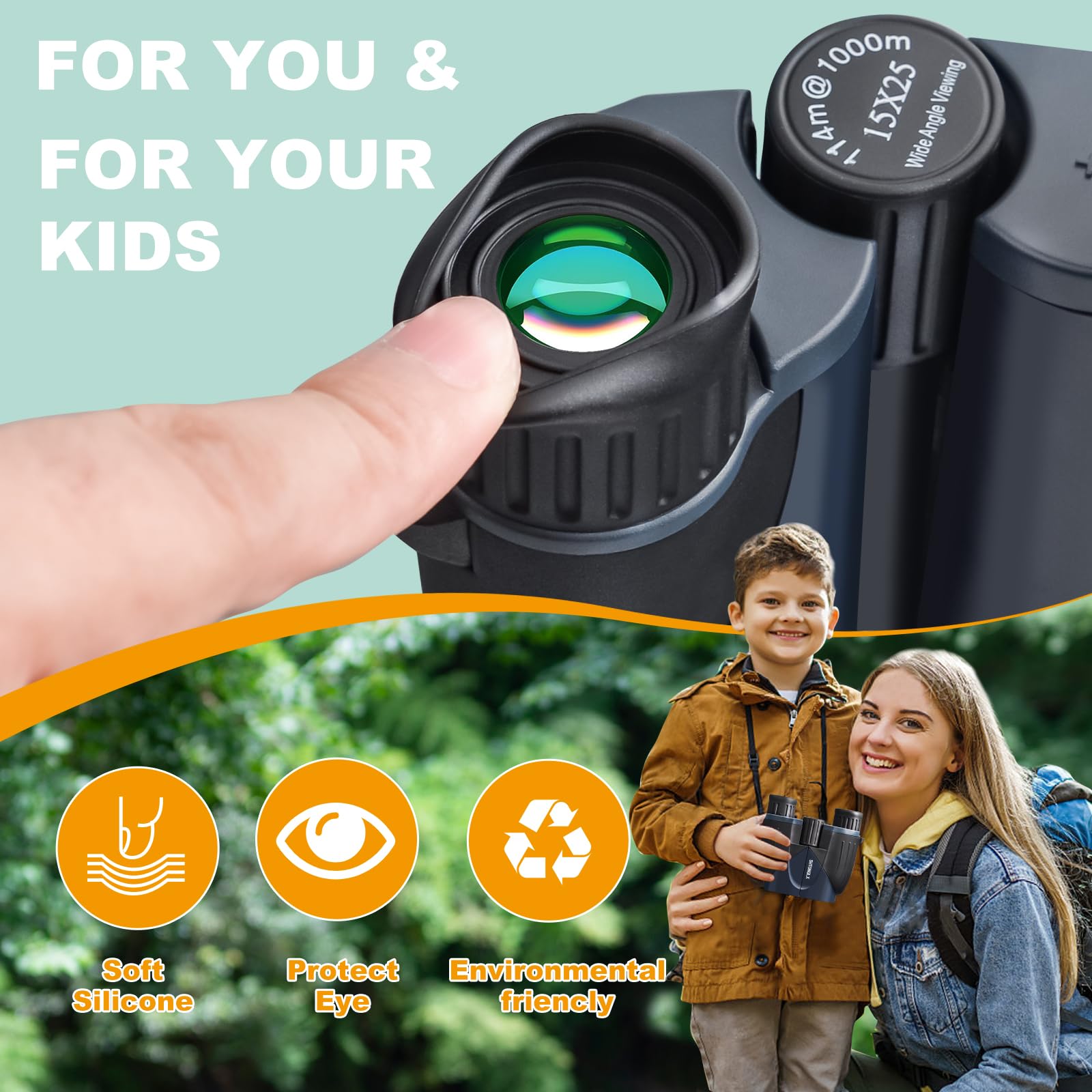 Shtonglx 15X25 Binoculars For Adults Kids, Small Compact Binoculars For Bird Watching Hunters, Mini Pocket For Adults, Ideal For People Travel A Lot, Outdoorsy Kids