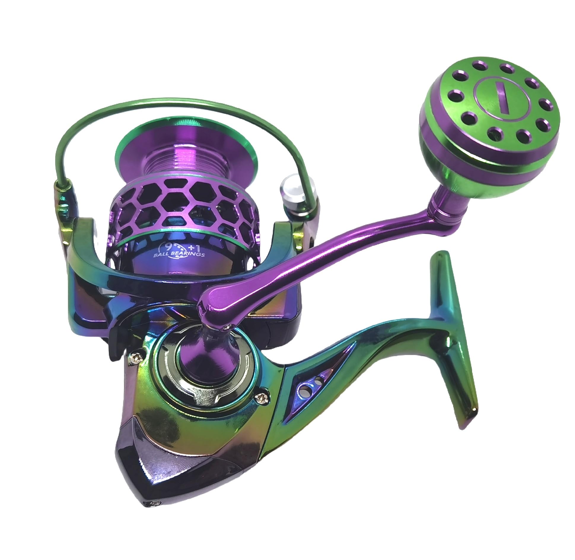 Apple&Orange Colorful Ultralight Smooth Spinning Reels With Metal Power Handle 9+1 Bb Freshwater Saltwater Fishing Reel