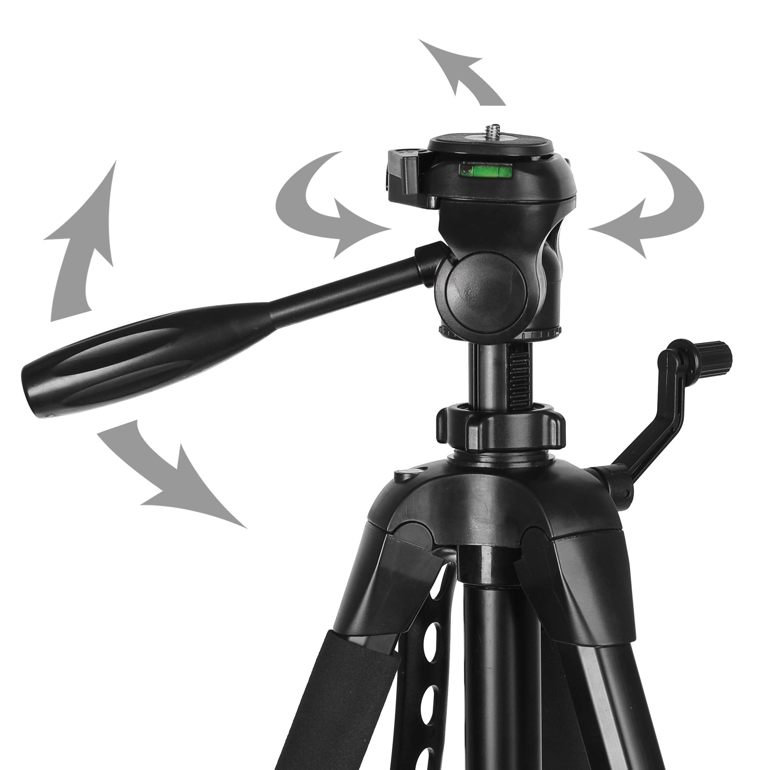 Ravelli Aplt6 72" Light Weight Aluminum Tripod With Bag Includes Universal Smartphone Mount