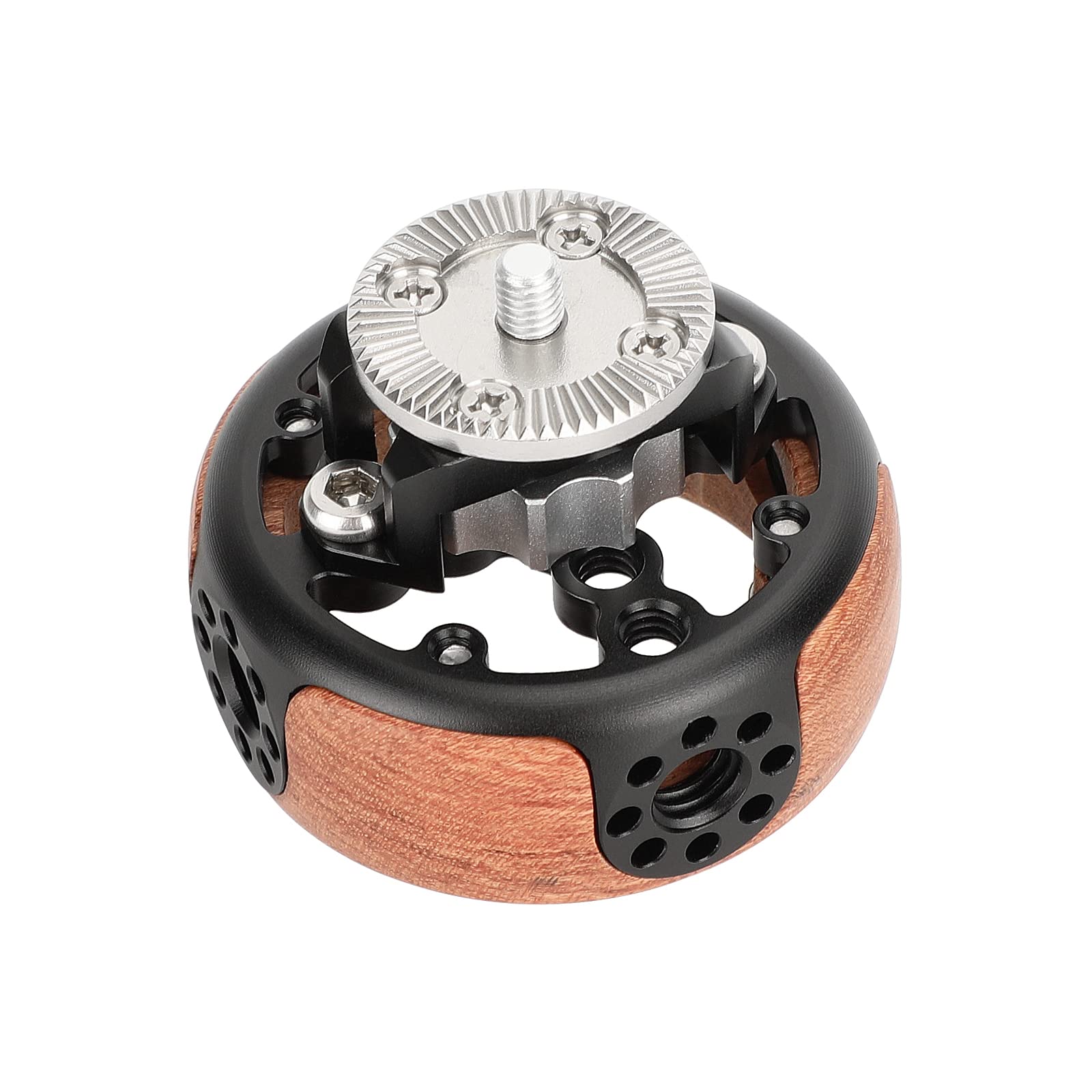 Camvate Round Hand Wheel With M6 Rosette Mount For Camera Video Wooden Handgrip - 3217