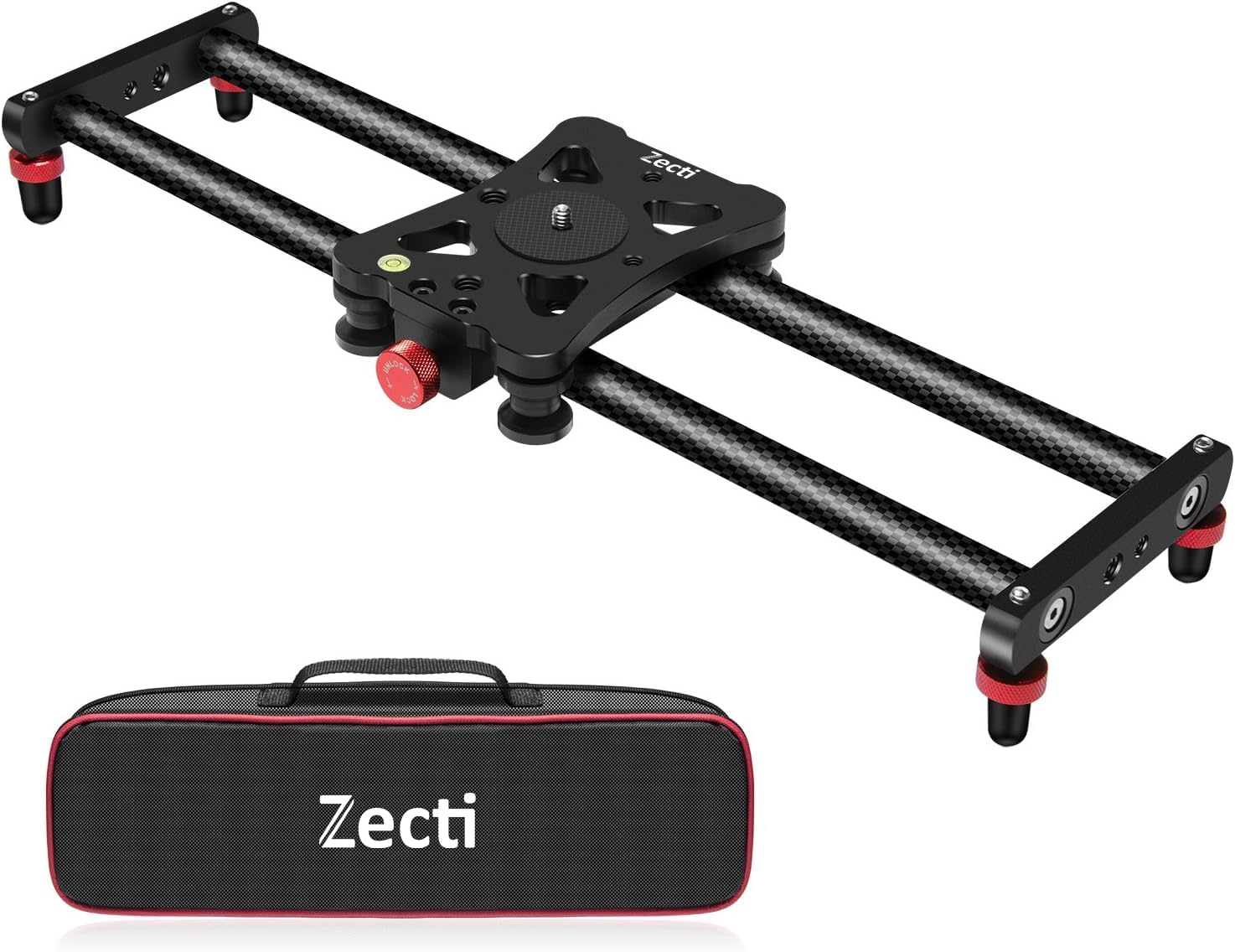Zecti Camera Slider 16 "/40 Cm Adjustable Carbon Fiber Camera Dolly Track Slider Video Stabilizer Rail For Camera Dslr Video Movie Photography Camcorder Stabili & Phone