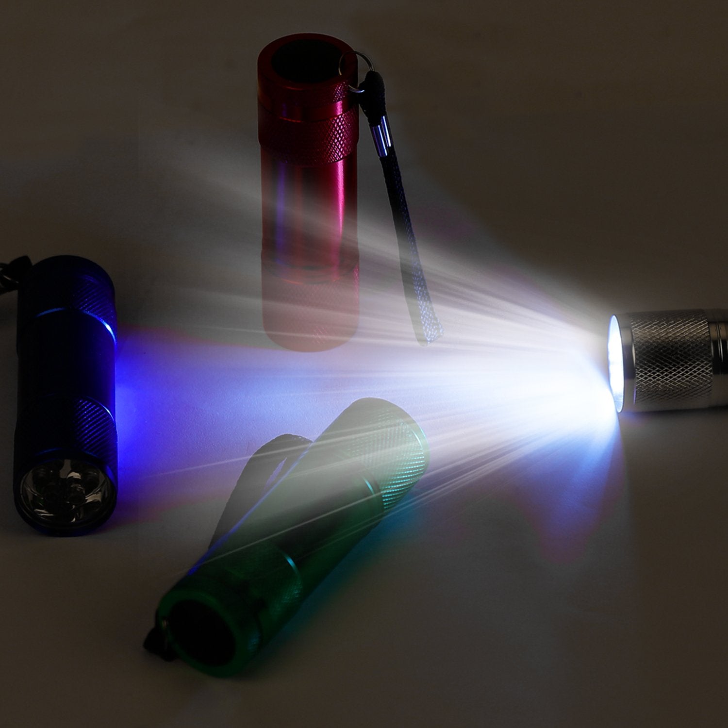 Fastpro 20-Pack Aluminum 6-Led Flashlights Set With Lanyard And Aaa Batteries Included And Pre-Installed