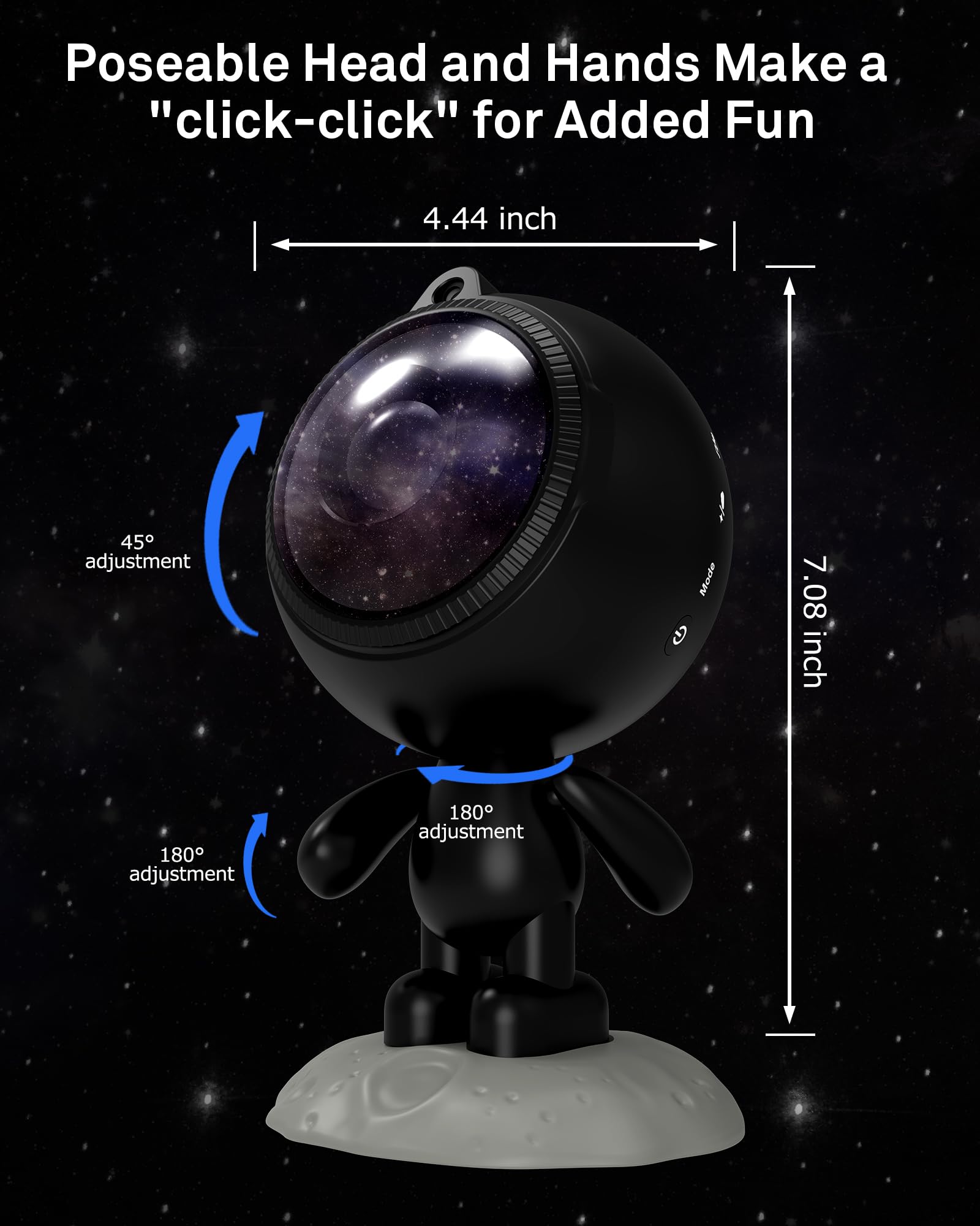 Airivo Astronaut Galaxy Projector, Star Lights For Bedroom, Star Projector Night Light For Kids, Bluetooth Speaker Ceiling Projector, Room Decor For Adults, Teens, Christmas