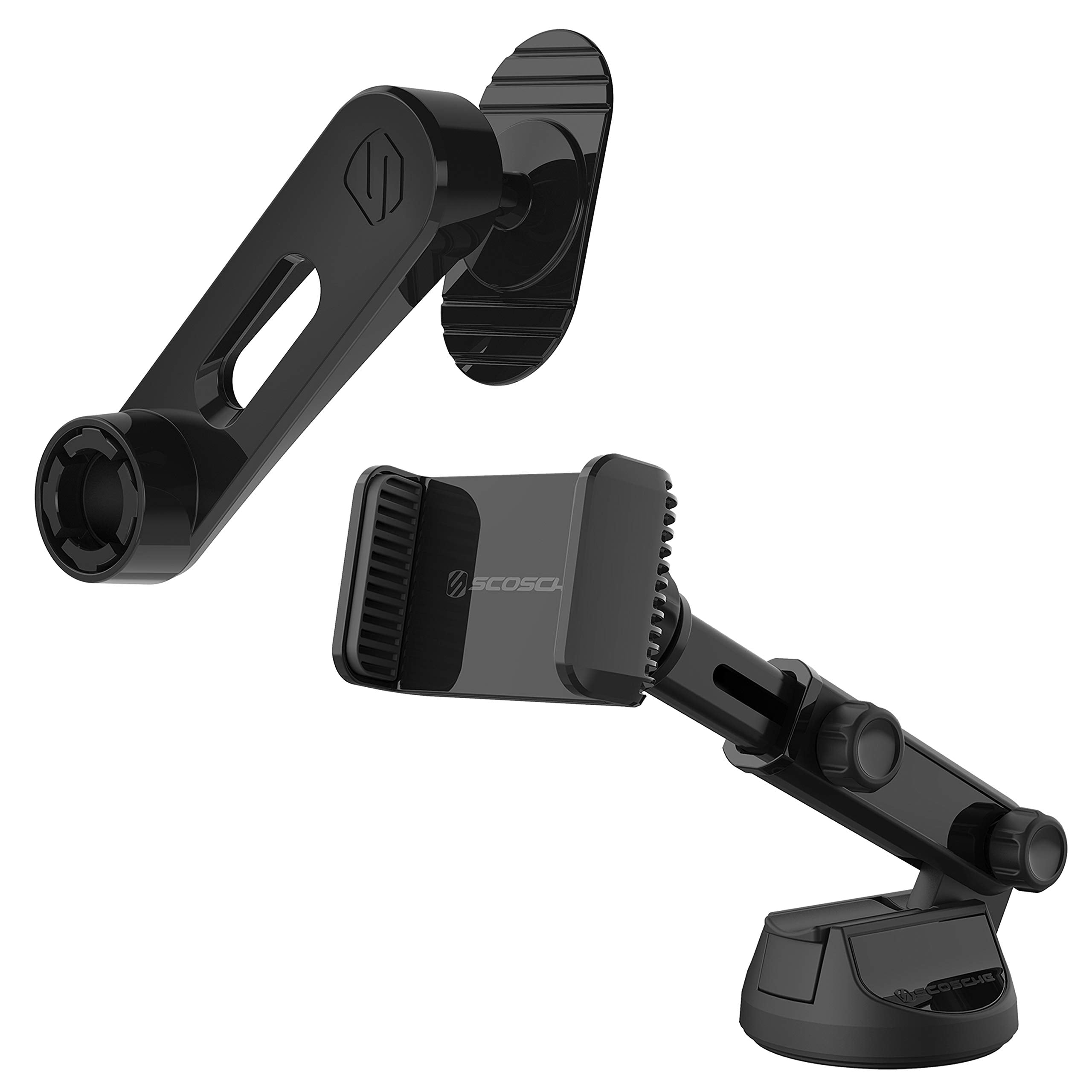 Scosche Uh4Odex2-Sp Quickgrip Extendo Swing-Arm Telescoping Phone Adhesive Or Suction Cup Mount With Adjustable Arms