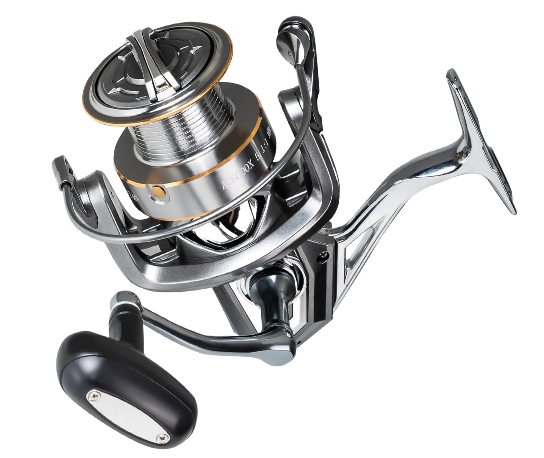 Oh My Wow Fishing Reel Spinning Reels Metal Spool And Handle For Saltwater And Freshwater Fishing
