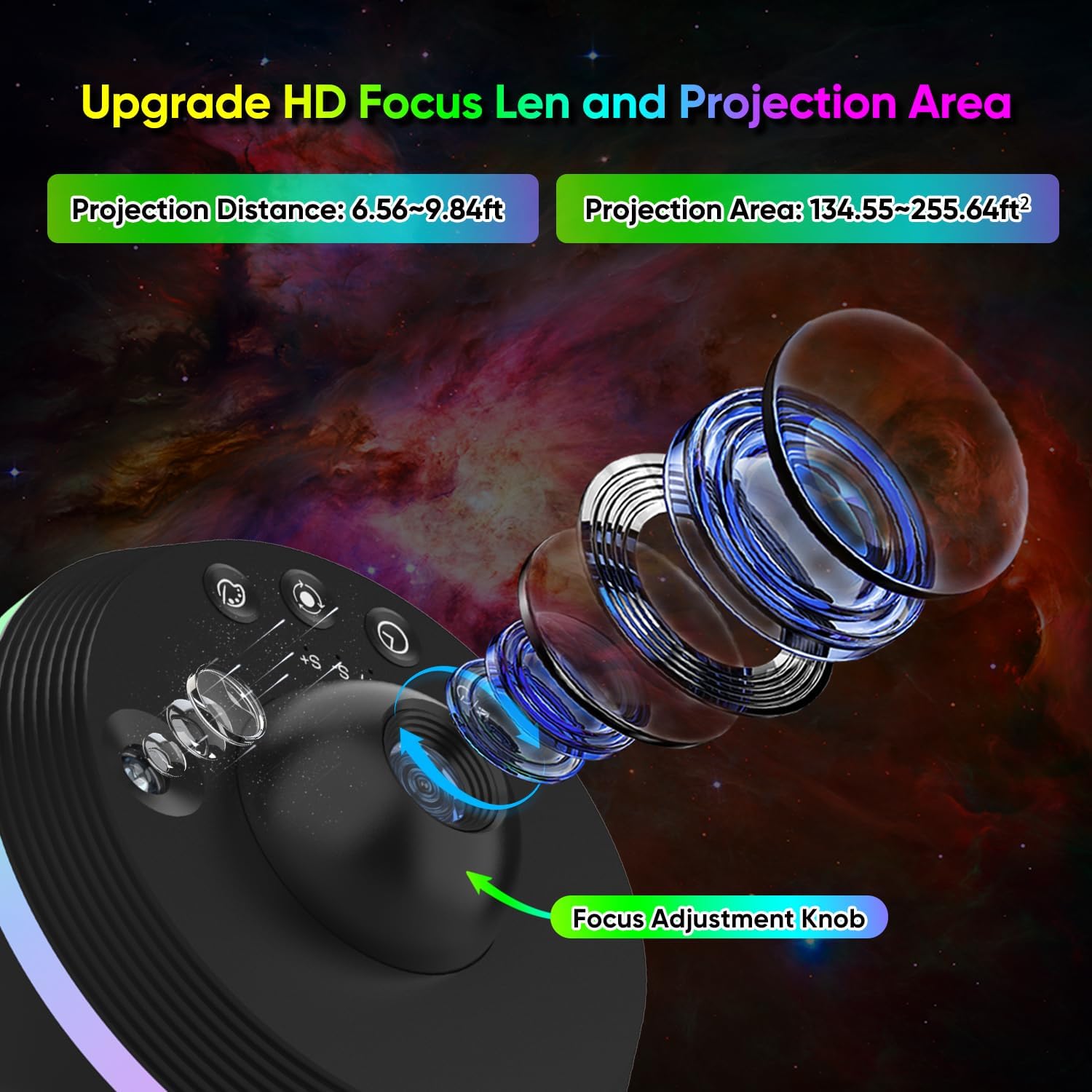 Xeefeel Galaxy Projector, 12 In 1 Hd Planetarium Galaxy Star Projector For Bedroom, Star Projector Galaxy Light With Meteor Effects And Timer For Kids, Ceiling,
