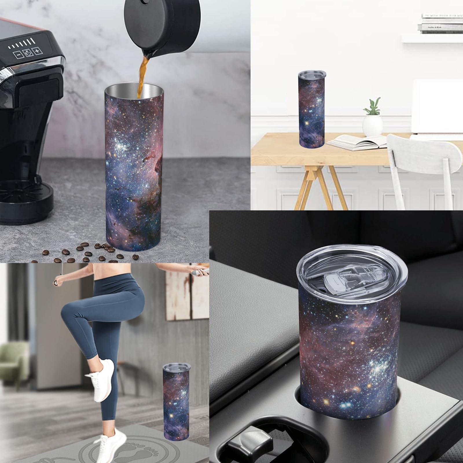 Retro Mermaid Stainless Steel Insulated Tumbler With Lid - 20Oz Nautical Ocean Vintage Travel Mug