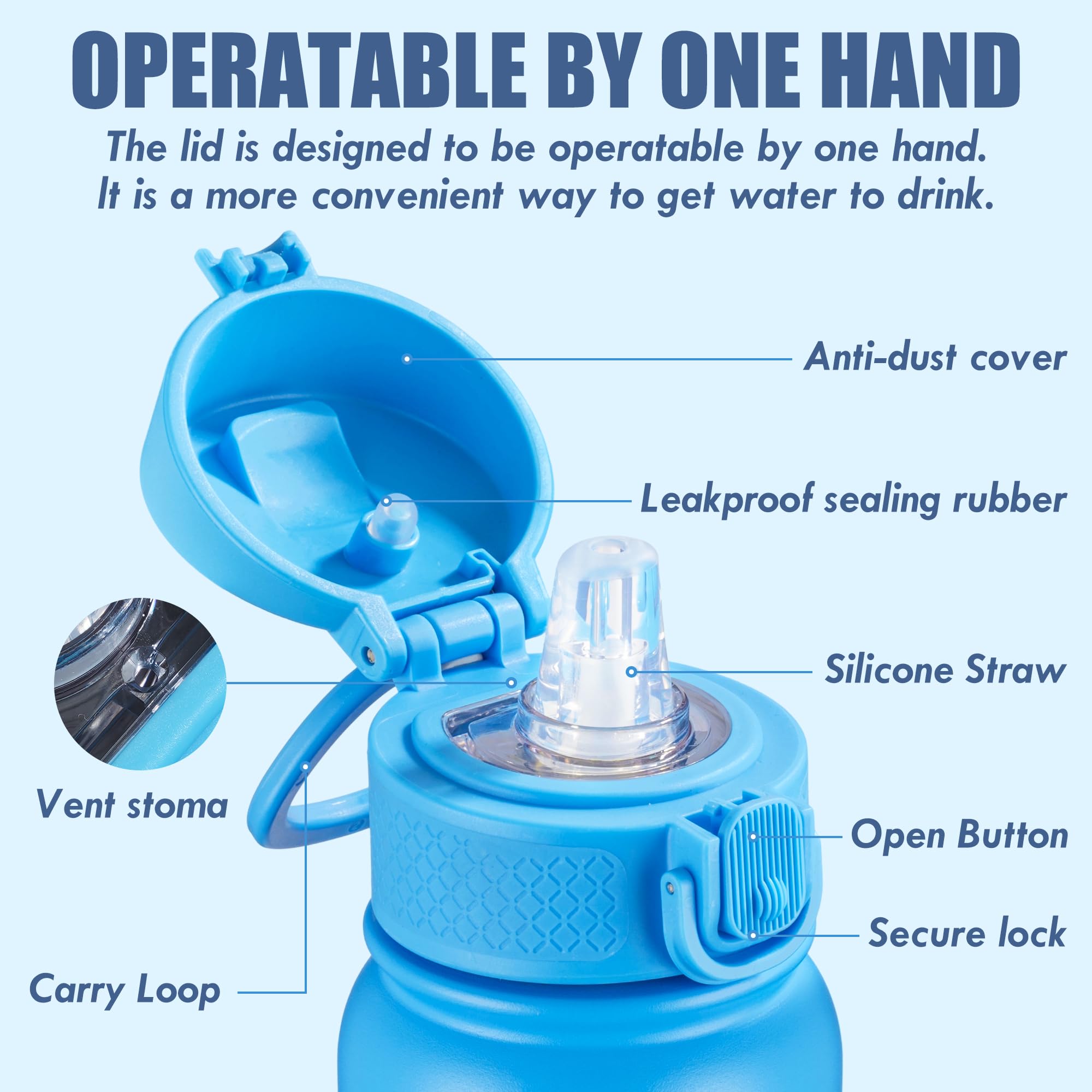 Oldley 12Oz Kids Water Bottle, Stainless Steel Insulated Water Bottle For Kids, With Straws Leak-Pr